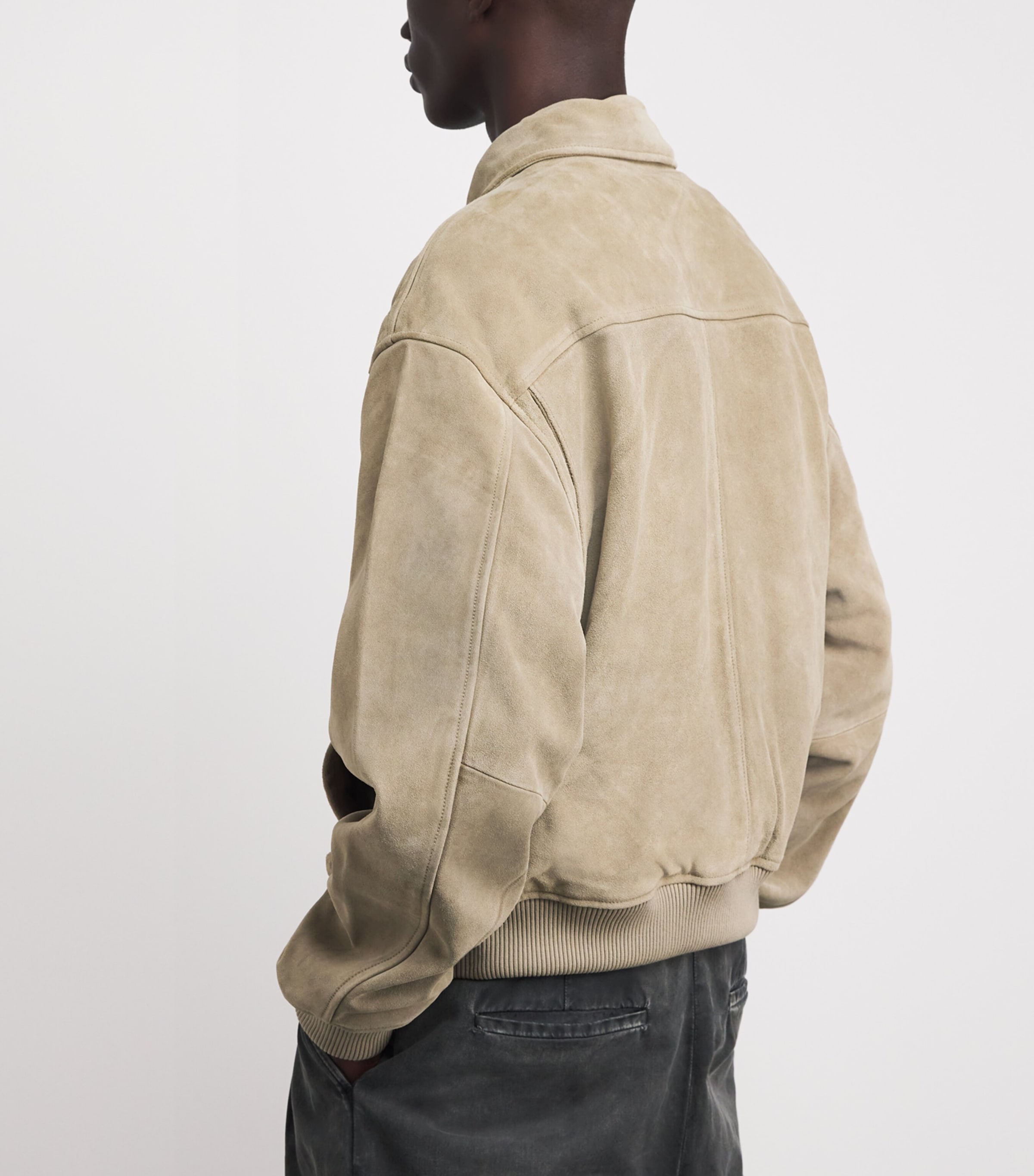 Suede Emil Bomber Jacket AZNA Image 5