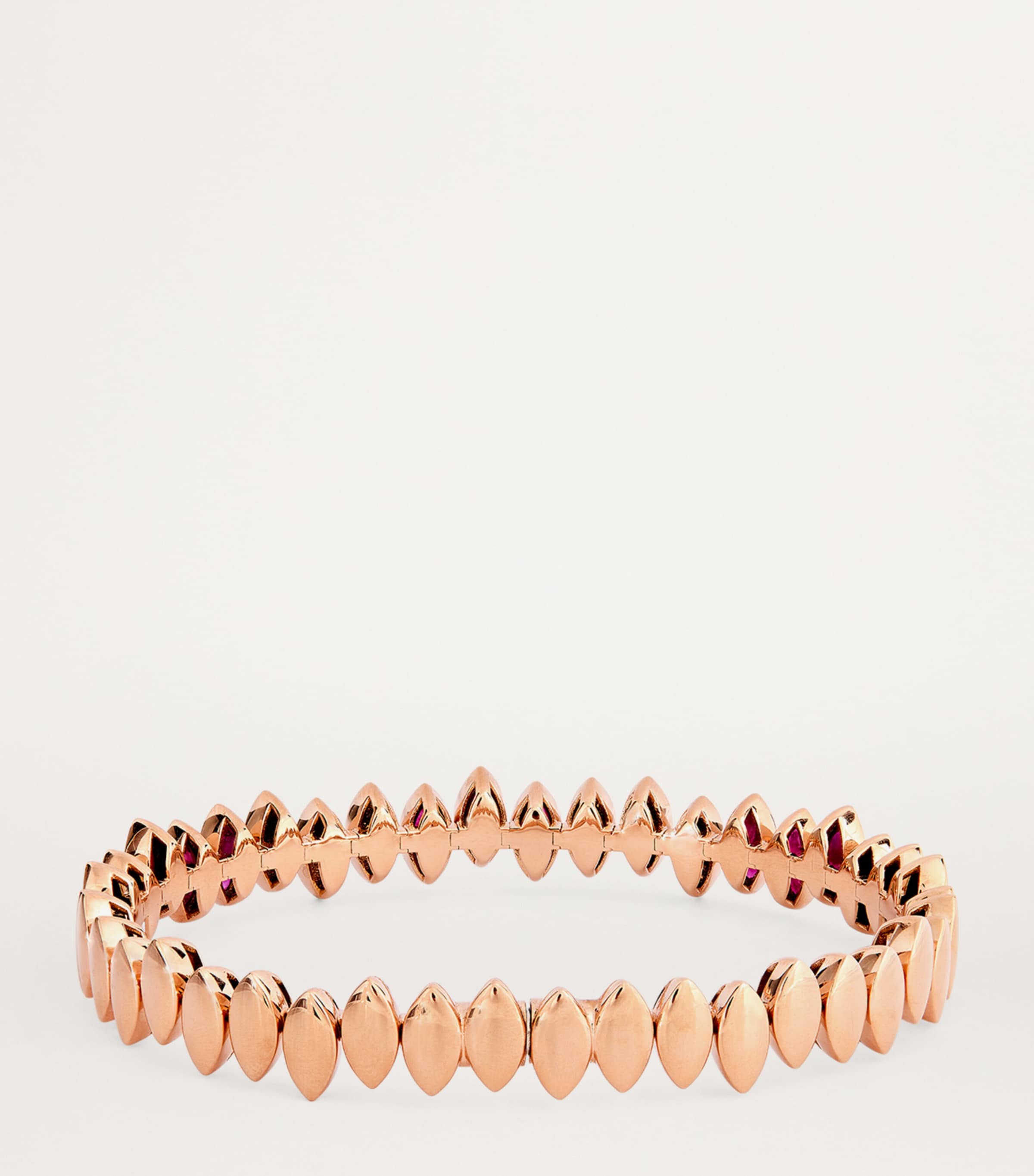 Rose Gold and Ruby Navette Bracelet ROSE GOLD Image 3