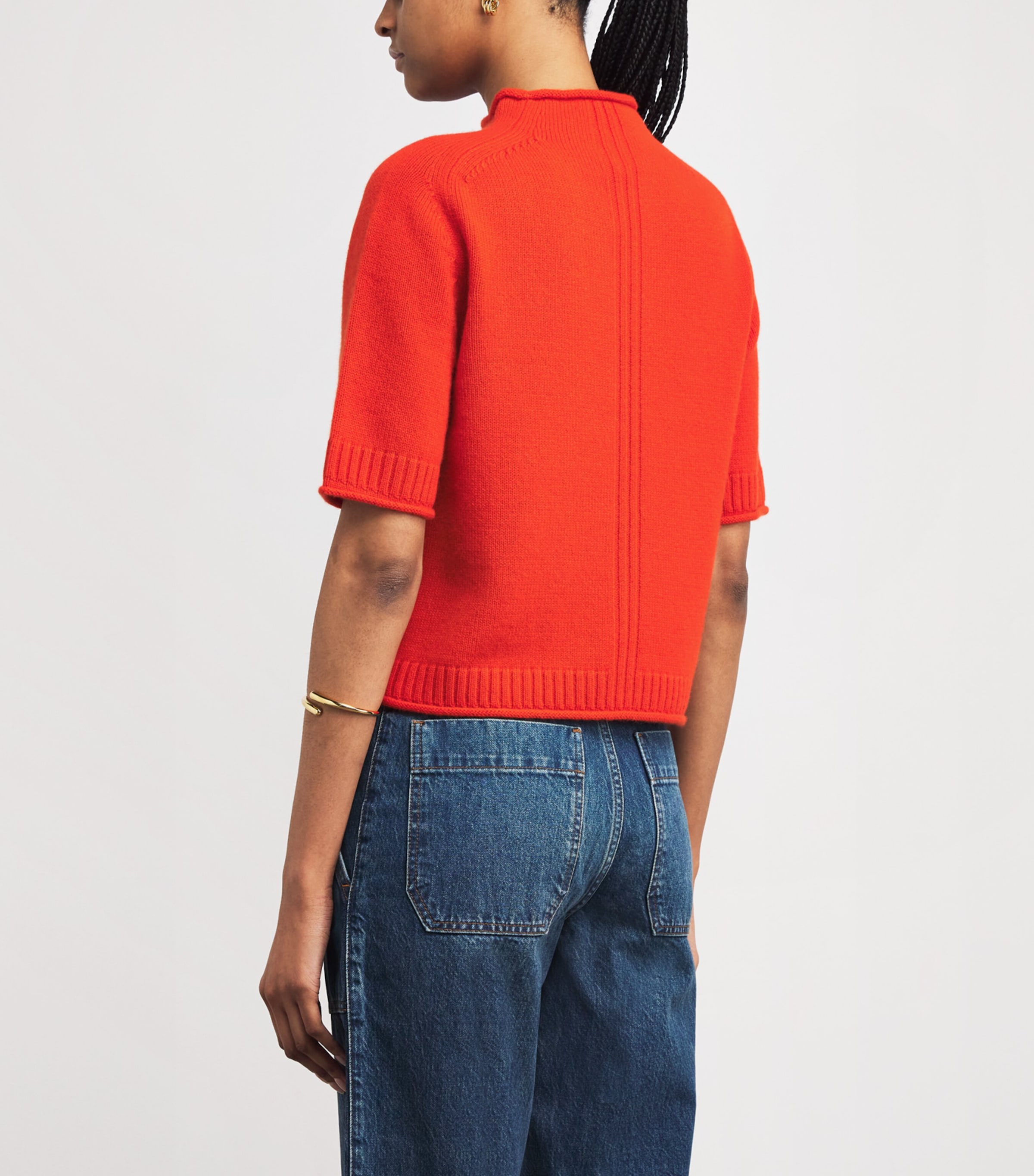 Cashmere Sweater VIVID ORANGE Image 4