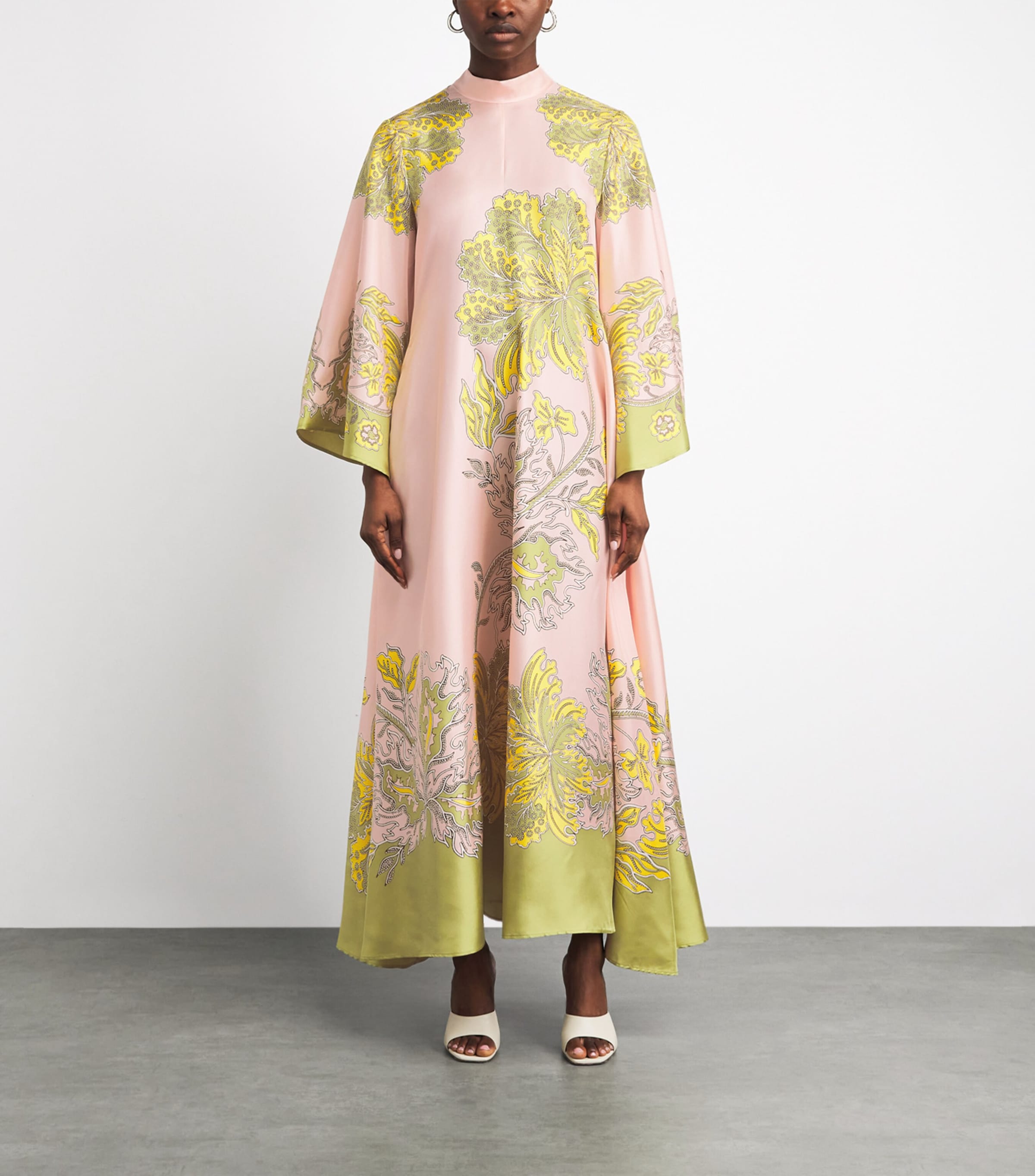 La Doublej Womens Silk Magnifico Maxi Dress Placée Image 6