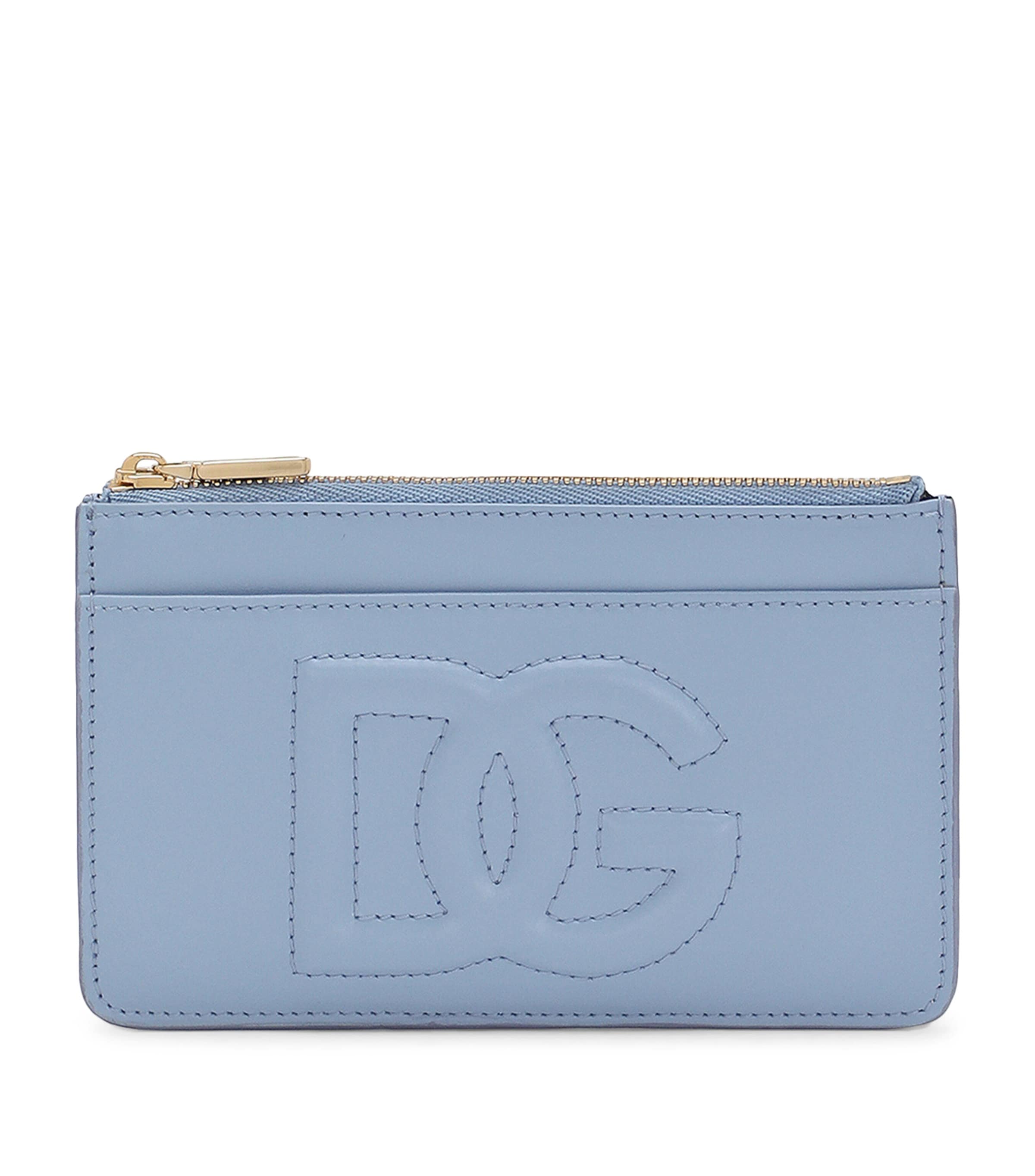 Shop Dolce & Gabbana Medium Calfskin Dg Logo Card Holder