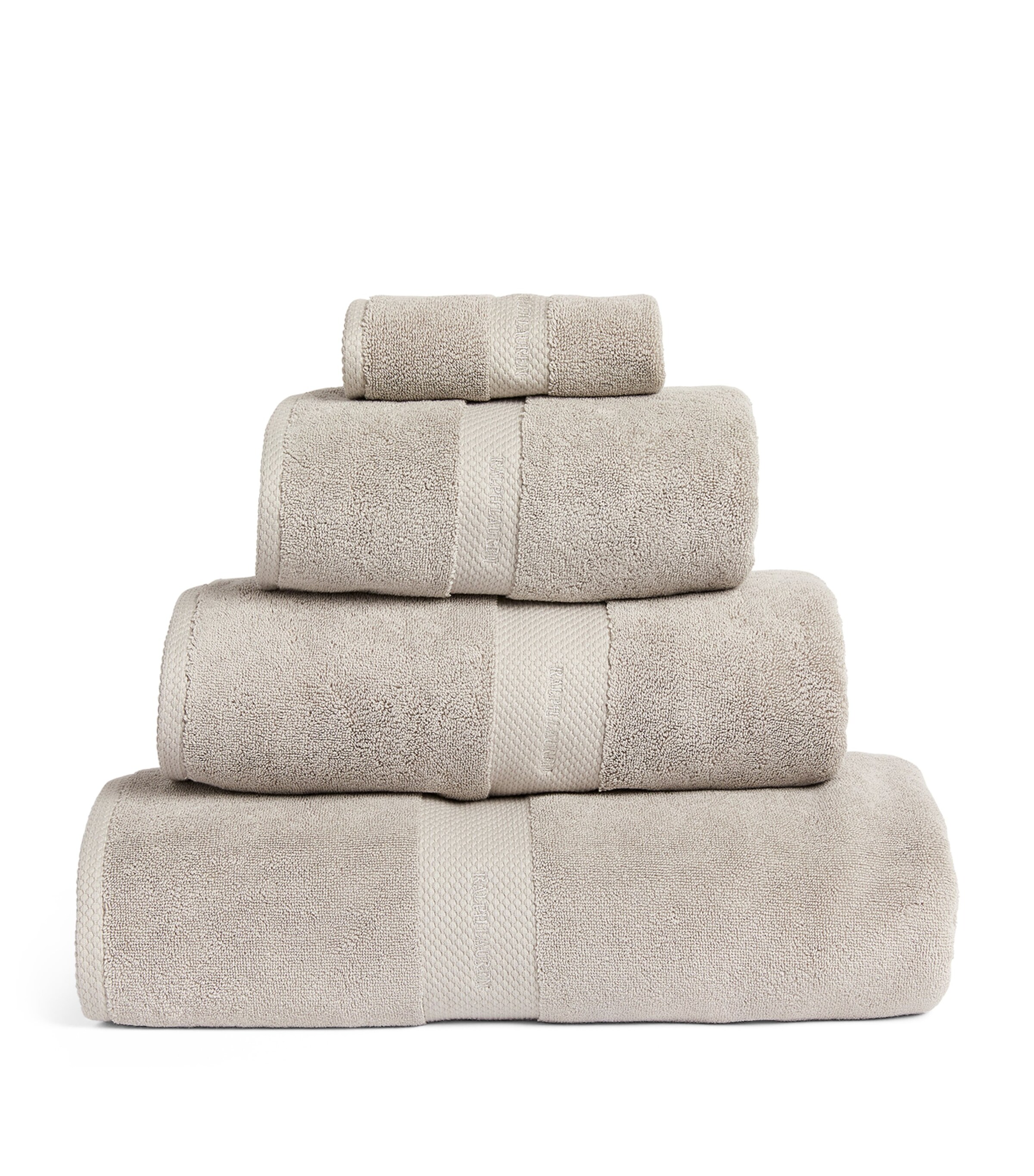 Ralph Lauren Home Avenue Hand Towel (50cm x 100cm) Grey Image 1