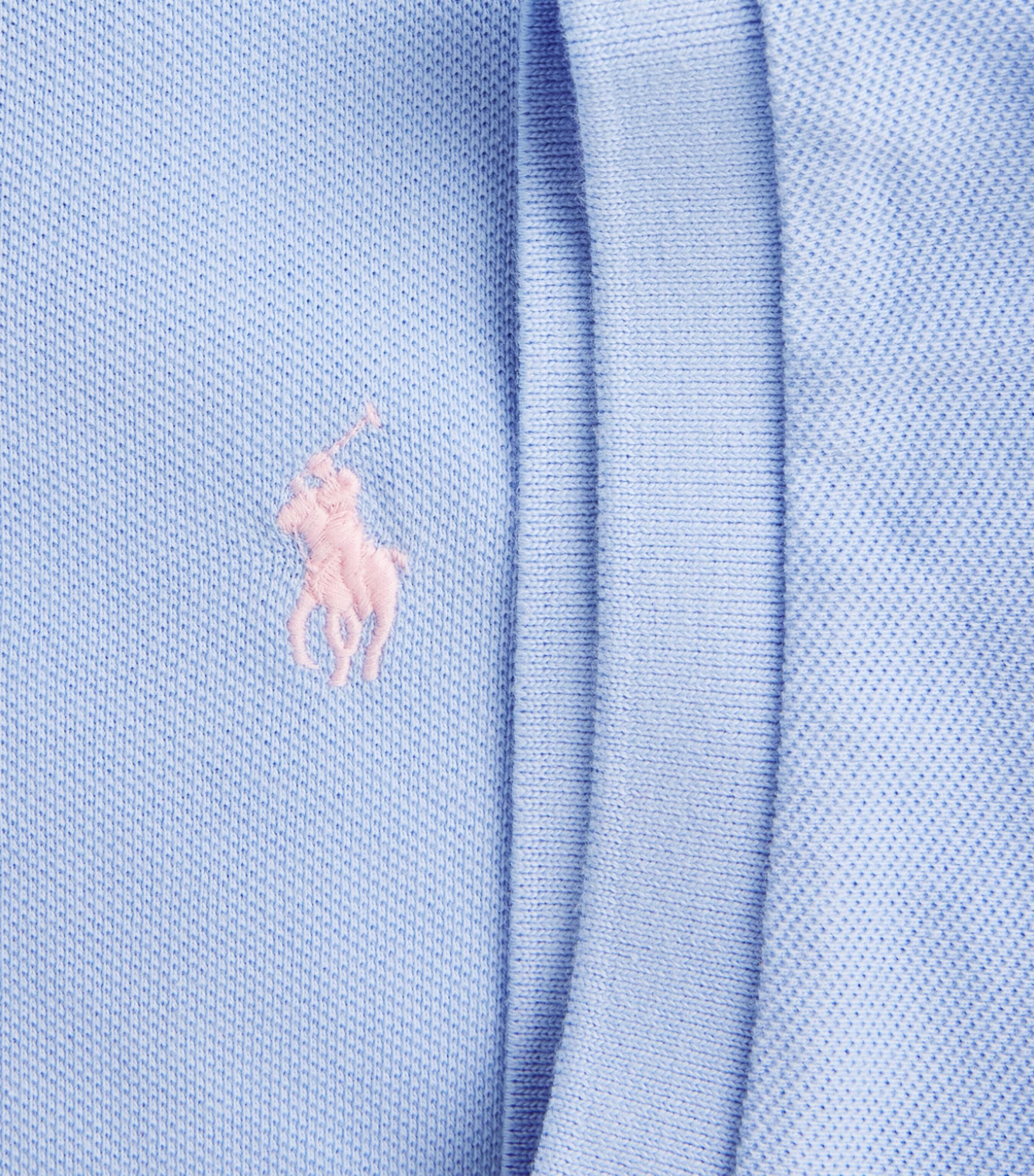 Polo Ralph Lauren Mens Cotton Mesh Classic-Fit Polo Shirt Pebble Image 6