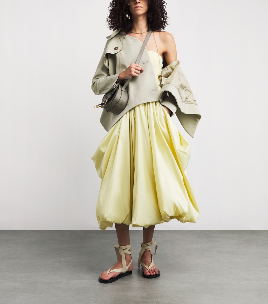 Small Leather Marcie Saddle Bag ALOE GREEN Image 5