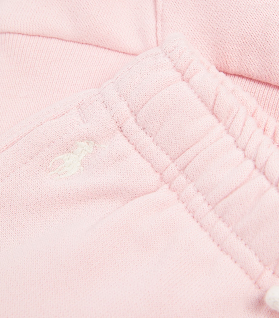 Ralph Lauren Kids Fleece-Lined Sweatpants (2-6 Years) Pink Image 4