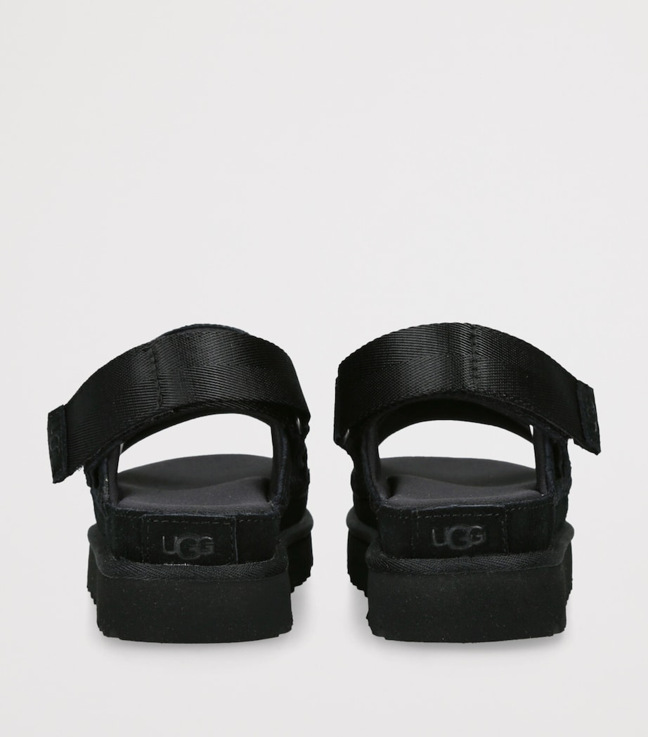 UGG Suede Goldenstar Glide Sandals Black Image 2