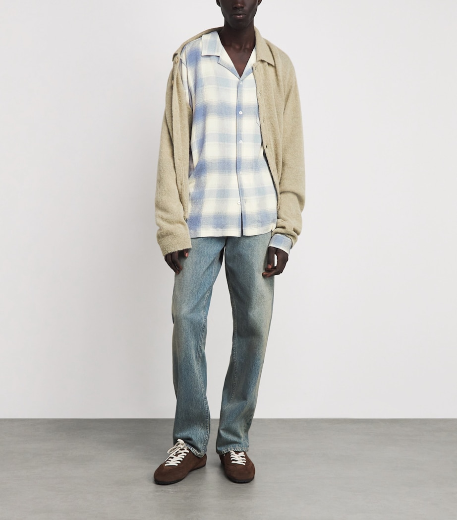 PAIGE Mens Check Kransey Shirt Shadow Plaid Image 2