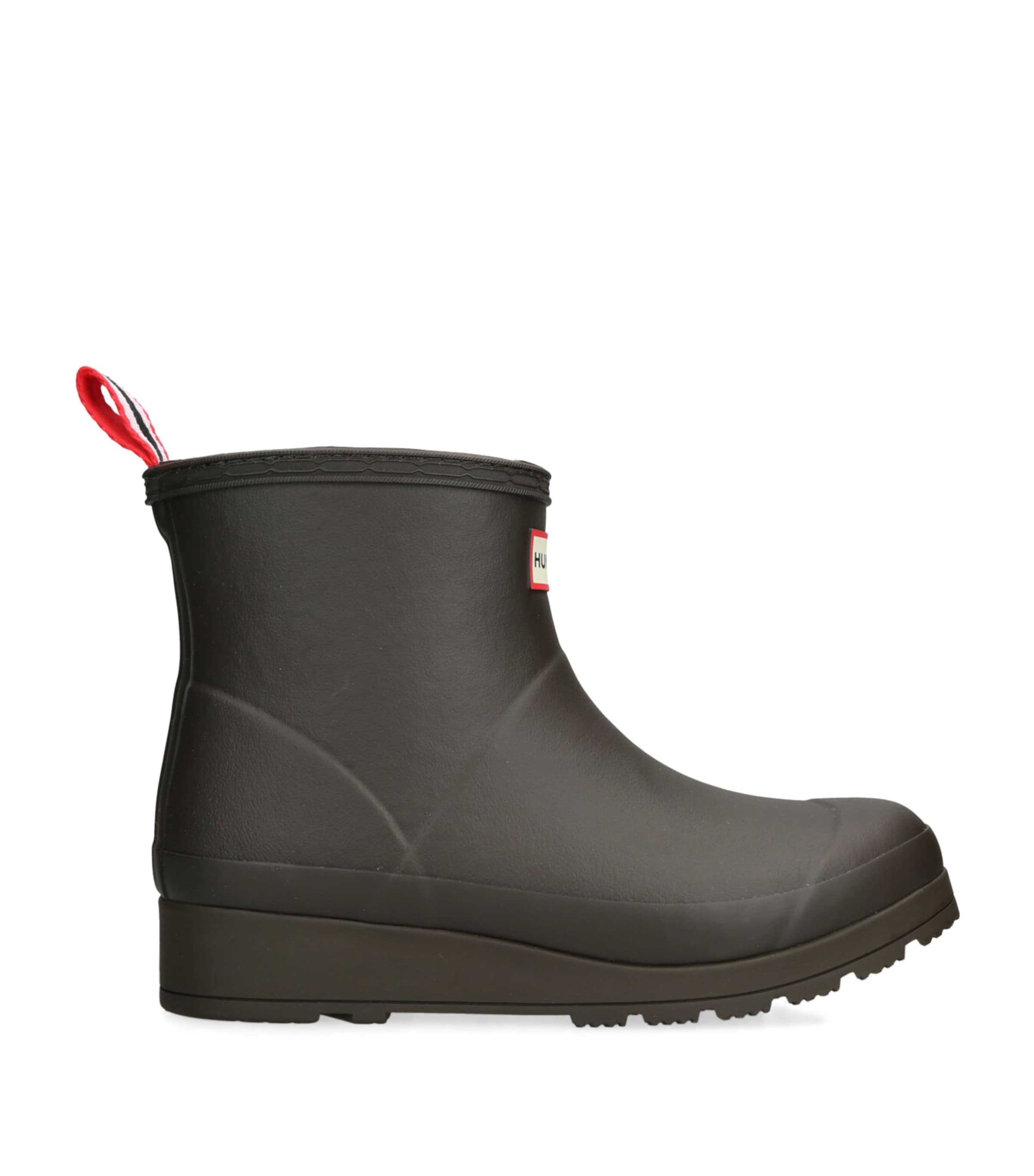 Hunter Womens Original Insulated Rubber Wellington Boots Dark Brow In Brown