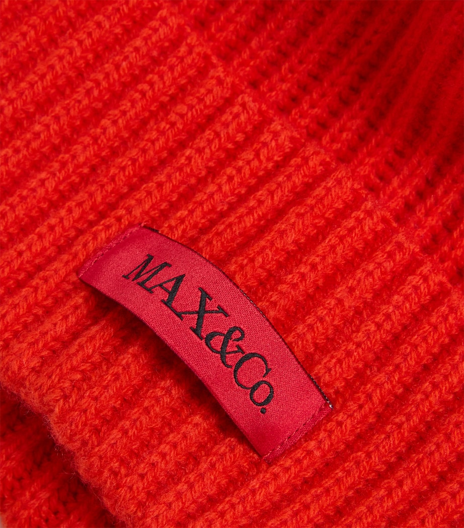 Wool-Cashmere Beanie ORANGE Image 3
