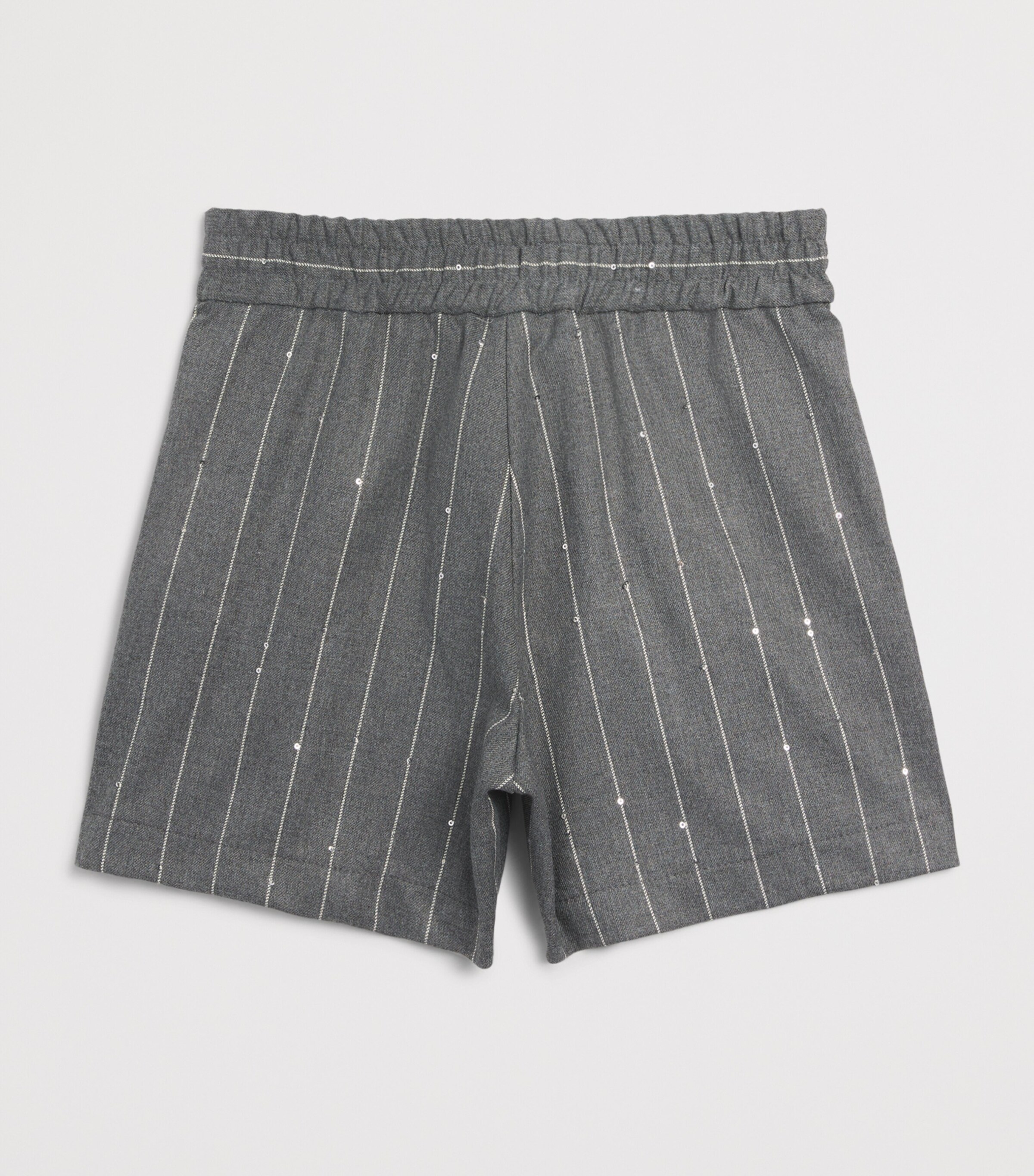 Monnalisa Stripe Bermuda Shorts (4-14 Years) Grigio Medio Image 2