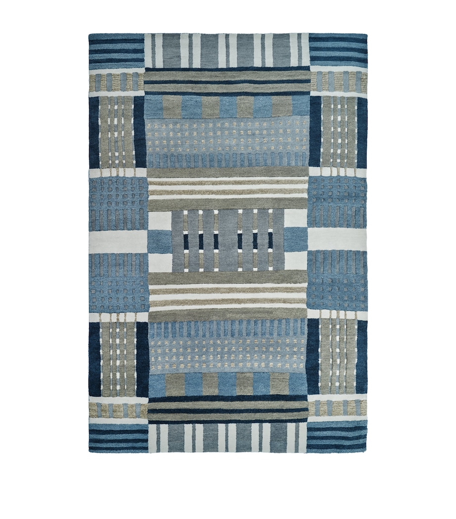 The Rug Company x Paul Smith Takt Rug (2.74m x 1.83m) Blue Image 1