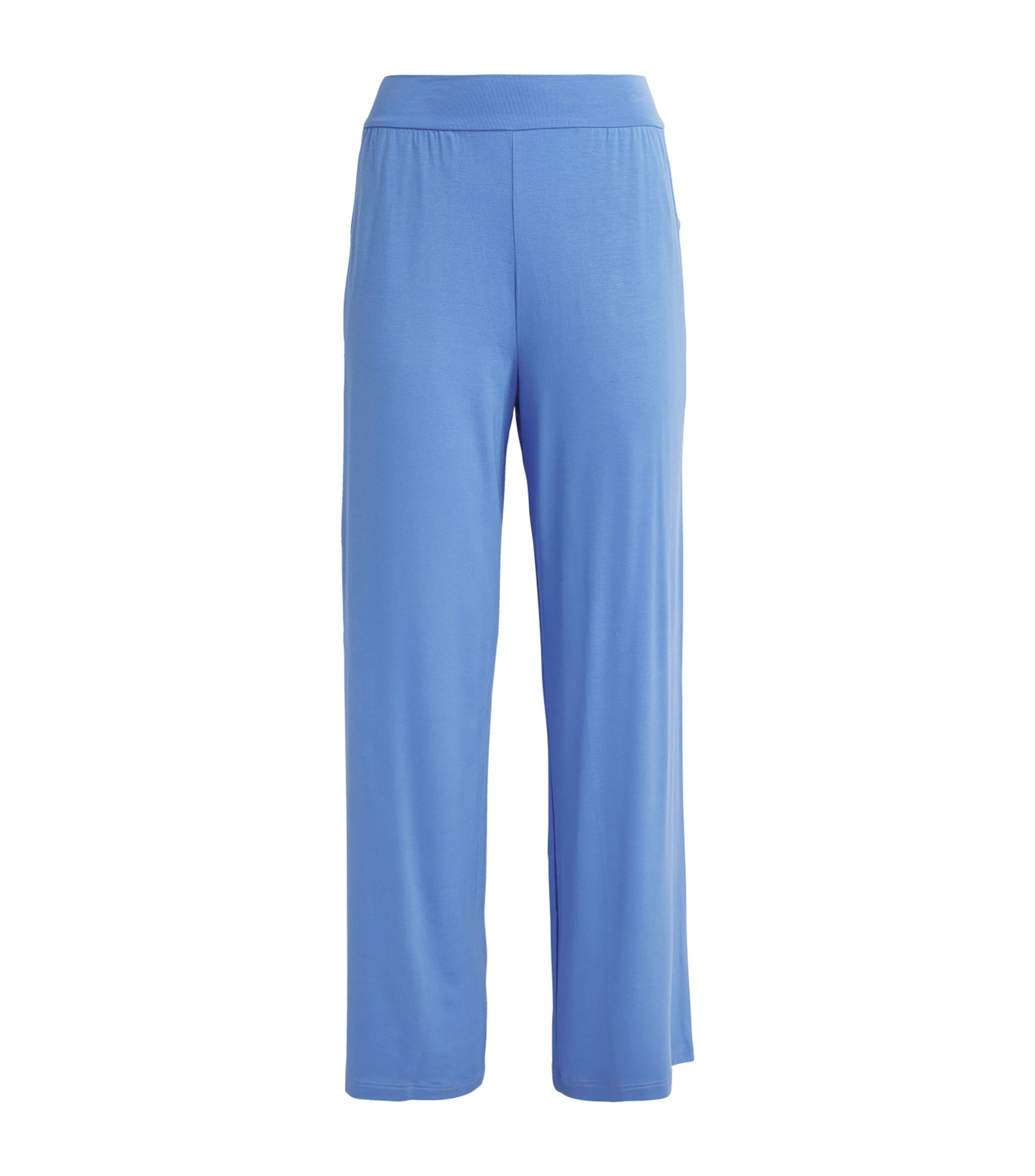 Derek Rose Micro Pyjama Trousers In Blue