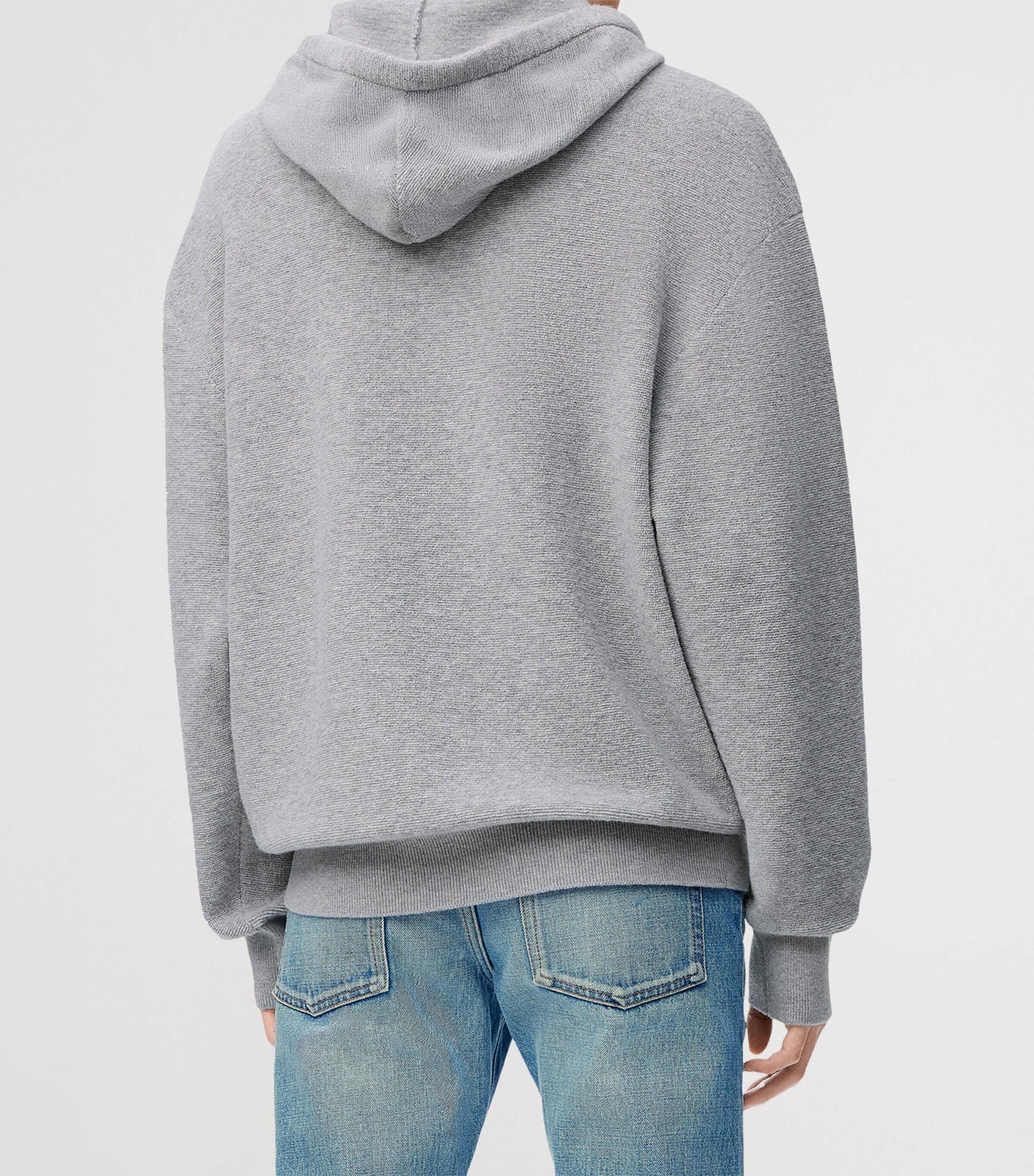 Wool Anagram Hoodie LIGHT GREY MELANGE Image 4