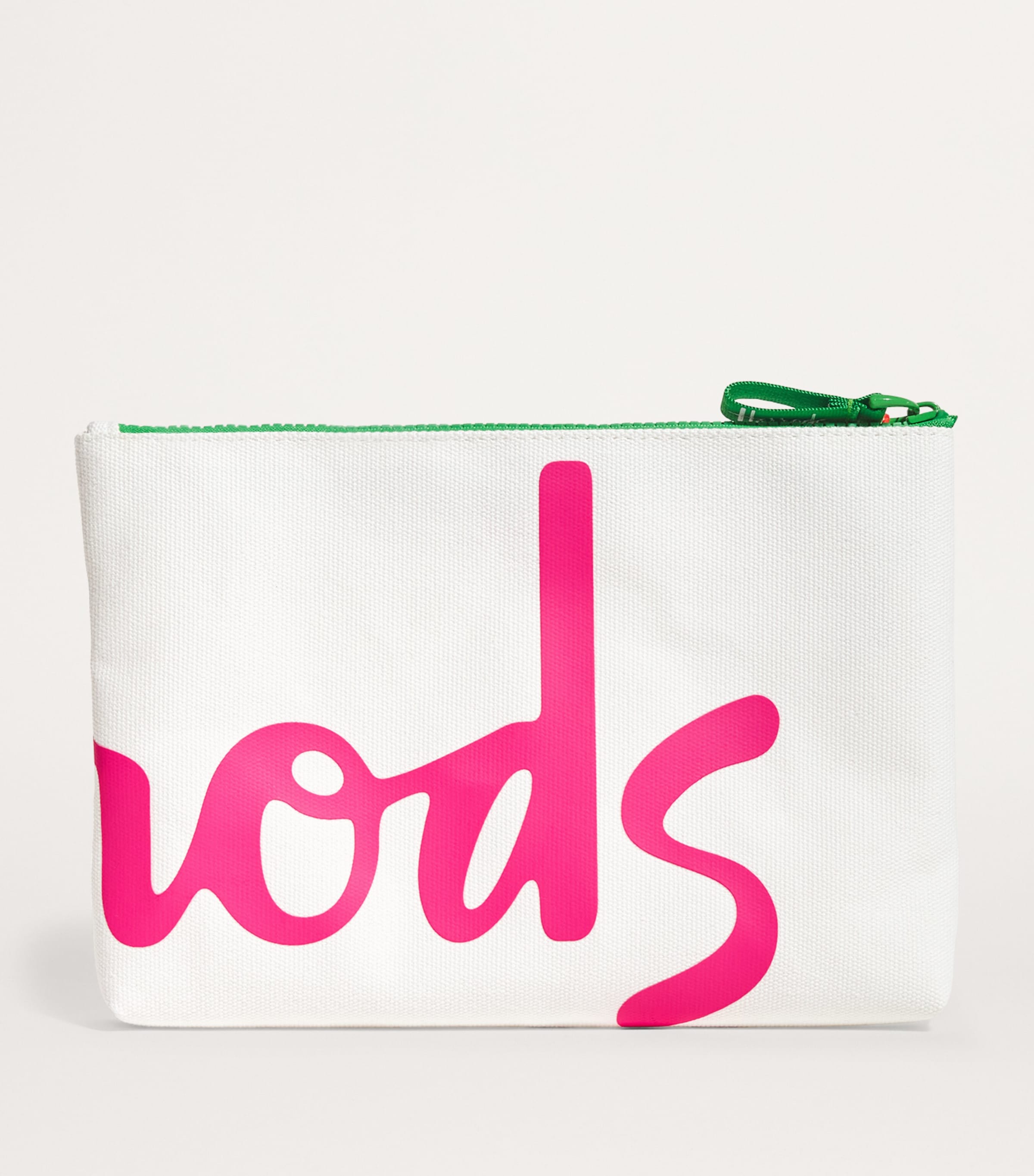 Medium Cotton Logo Pouch IVORY Image 2