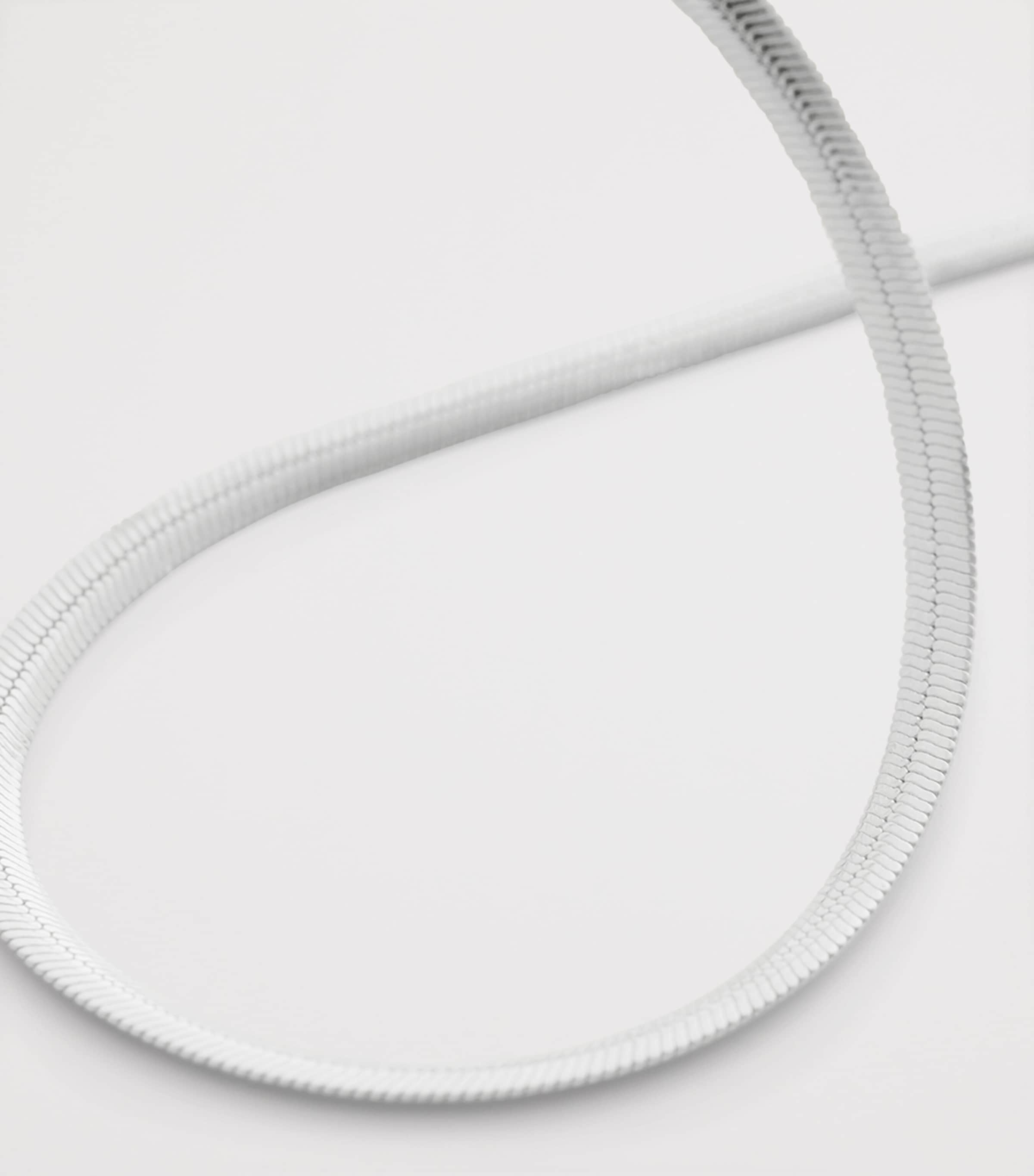 Monica Vinader Sterling Silver Snake Chain Necklace Sterling Silver Image 3