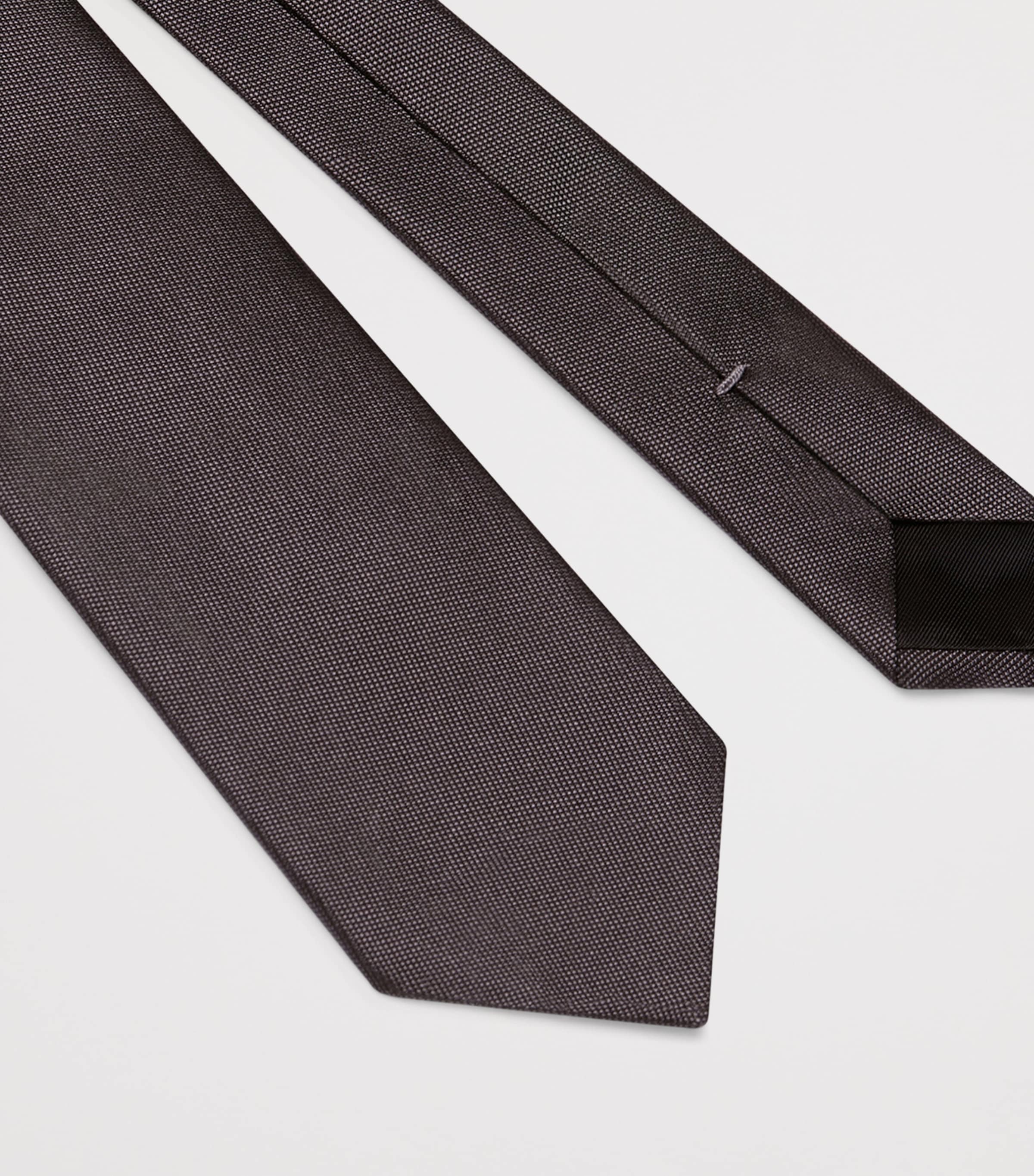 Silk Tie MEDIUM GREY Image 2