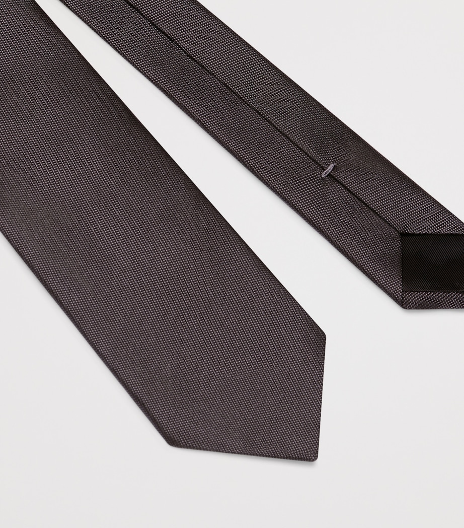 Silk Tie MEDIUM GREY Image 2