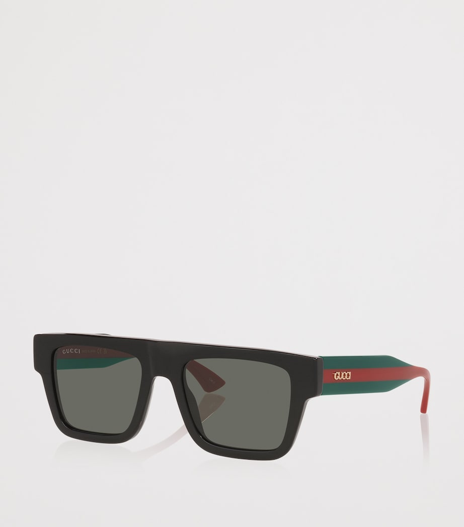 Acetate Rectangle Sunglasses 1100L1 Image 2