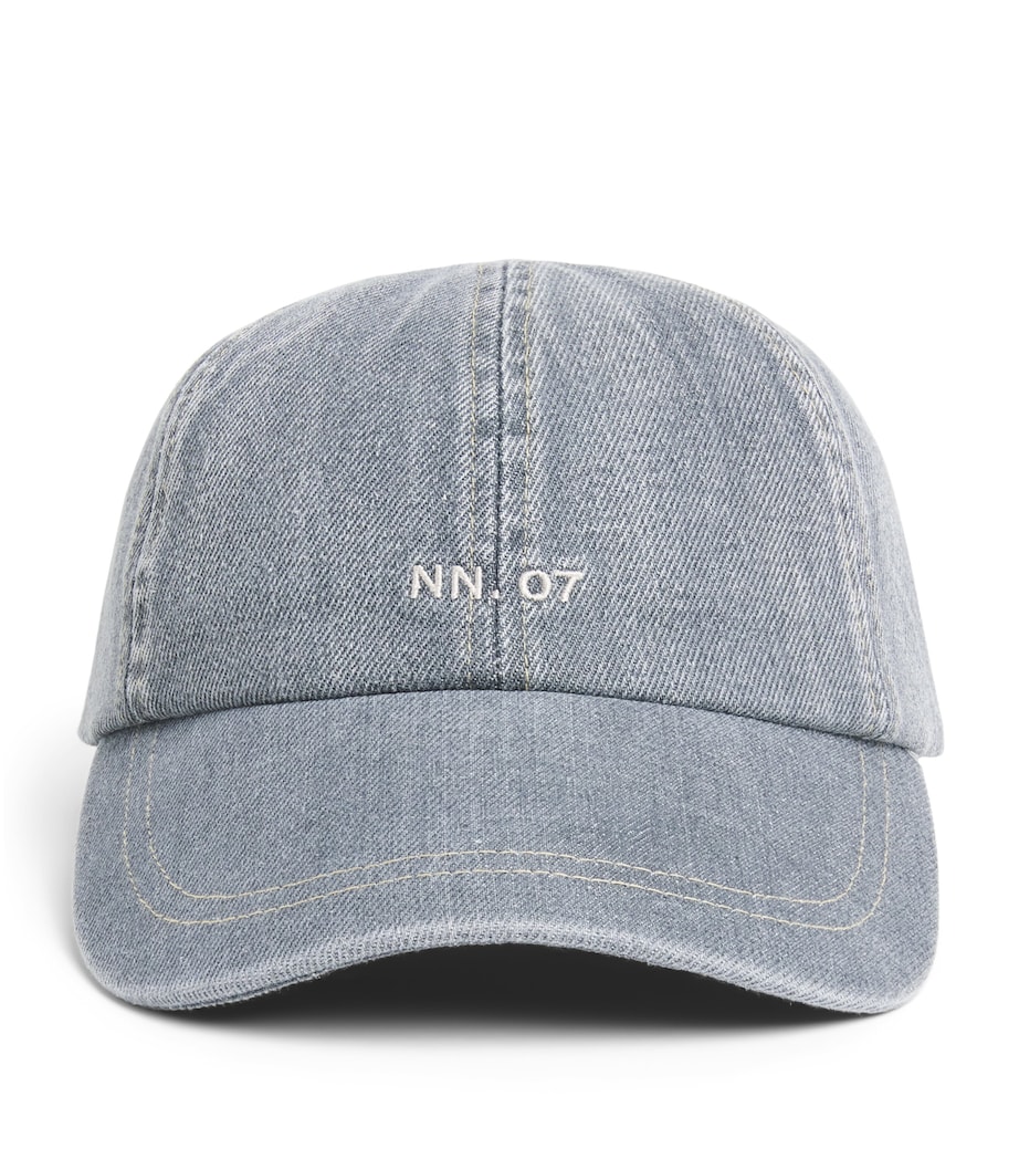 NN.07 Denim Baseball Cap Grey Denim Image 1