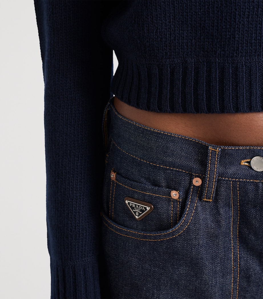 Wool-Cashmere Logo Sweater F0008 Image 4