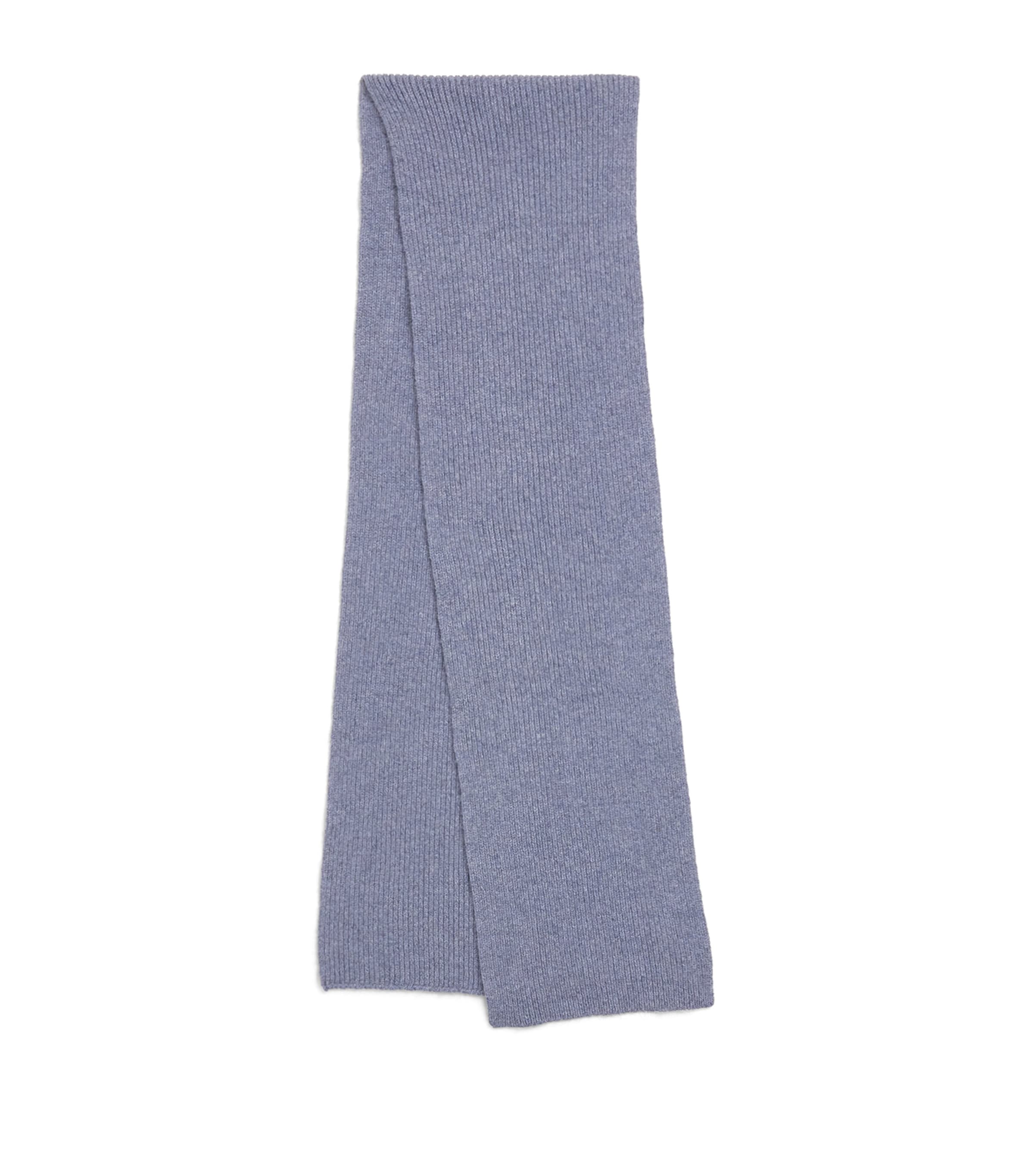 Shop Le Bonnet Lambswool Classic Scarf In Blue