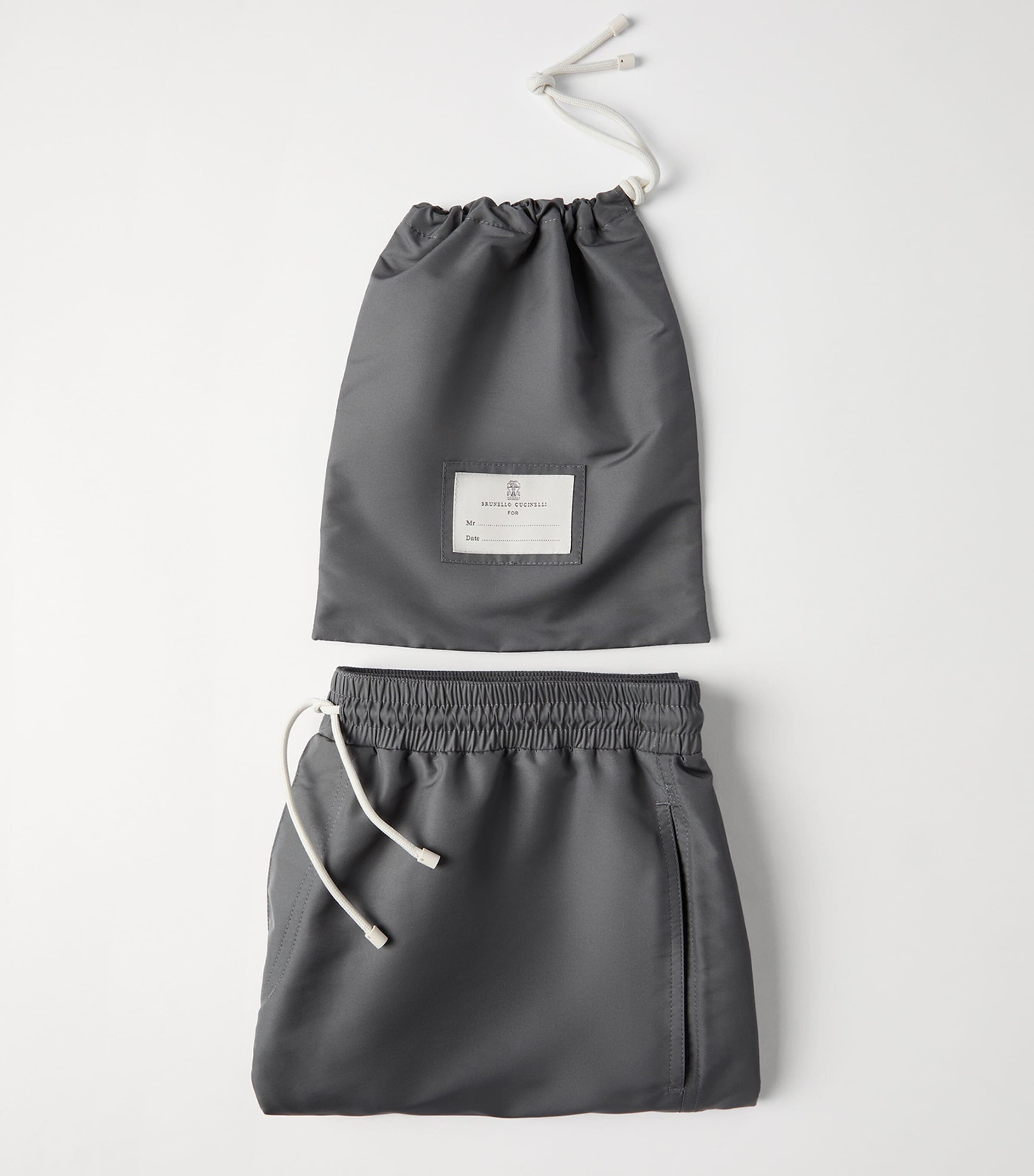 Brunello Cucinelli Mens Embroidered Swim Shorts Image 2