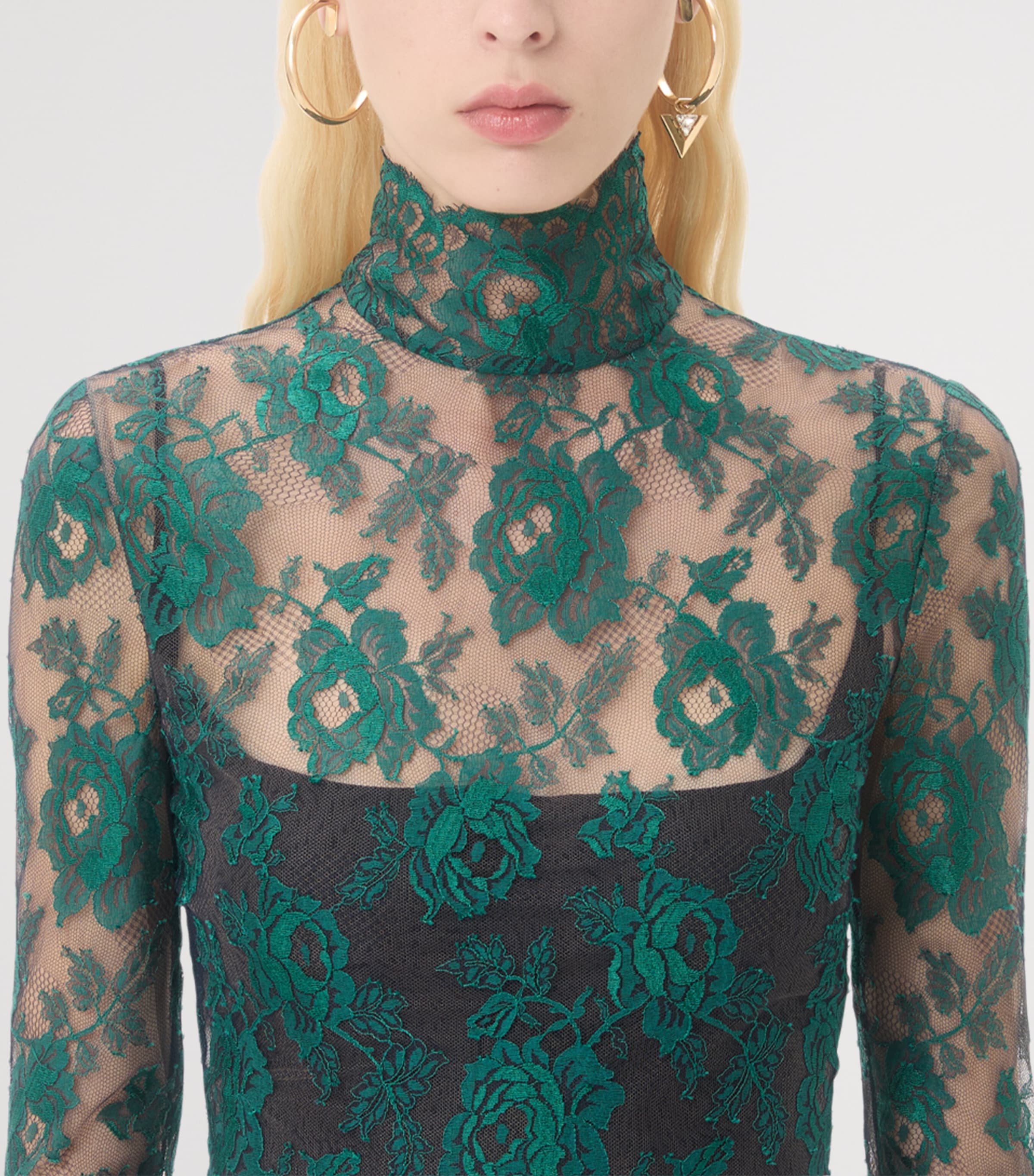Lace Floral Top 392 Image 5
