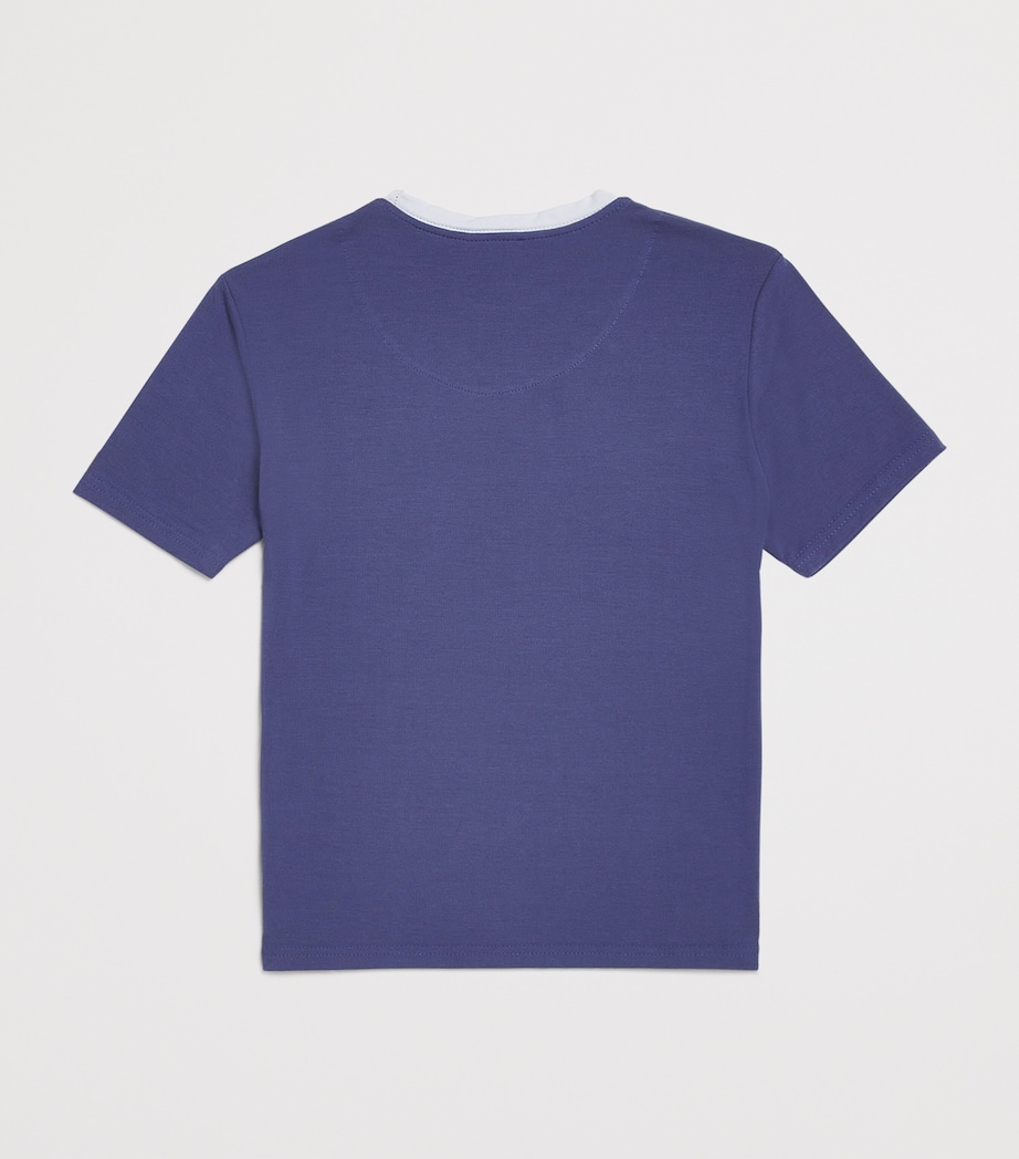 Smith Contrast-Trim Pyjama T-Shirt (4 - 16 Years) CORNBLUE LT BLUE Image 2