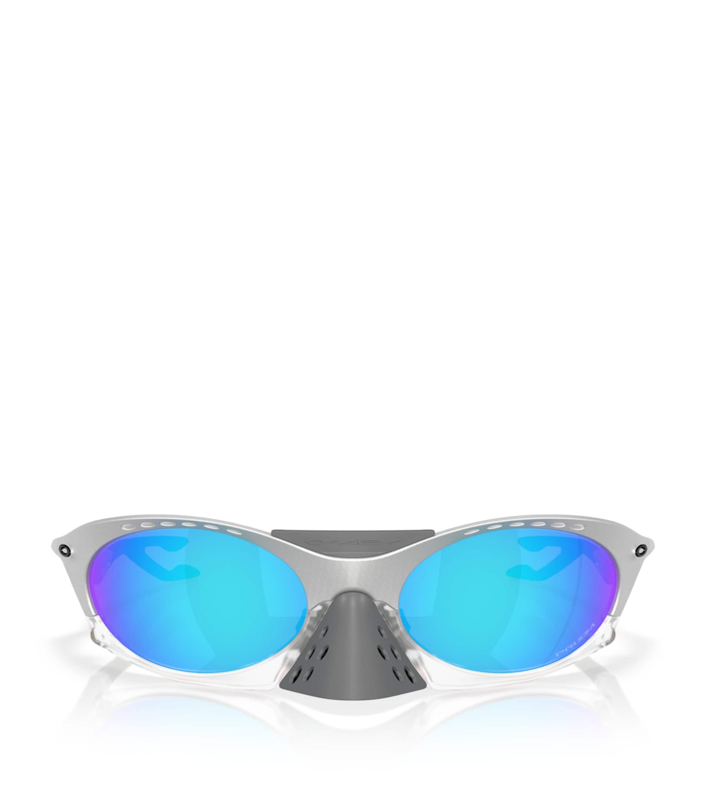 Oakley Plantaris Oval Sunglasses Silver Image 1