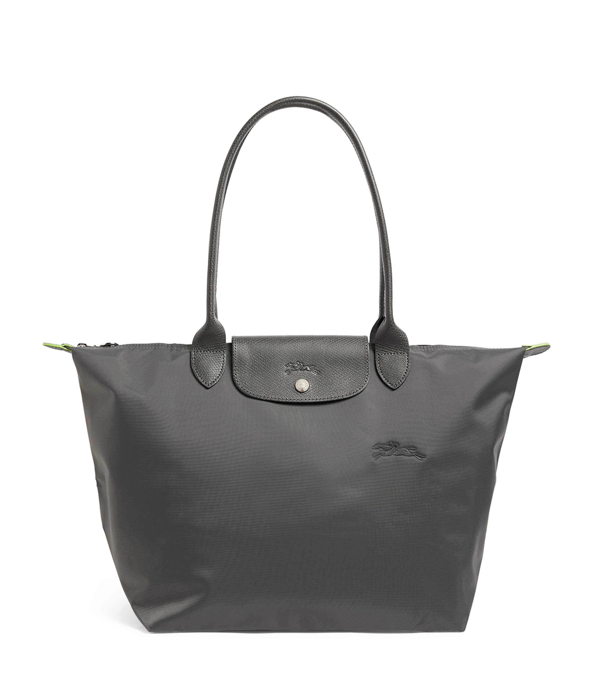 Longchamp Large Le Pliage Green Tote Bag Graphite Image 1