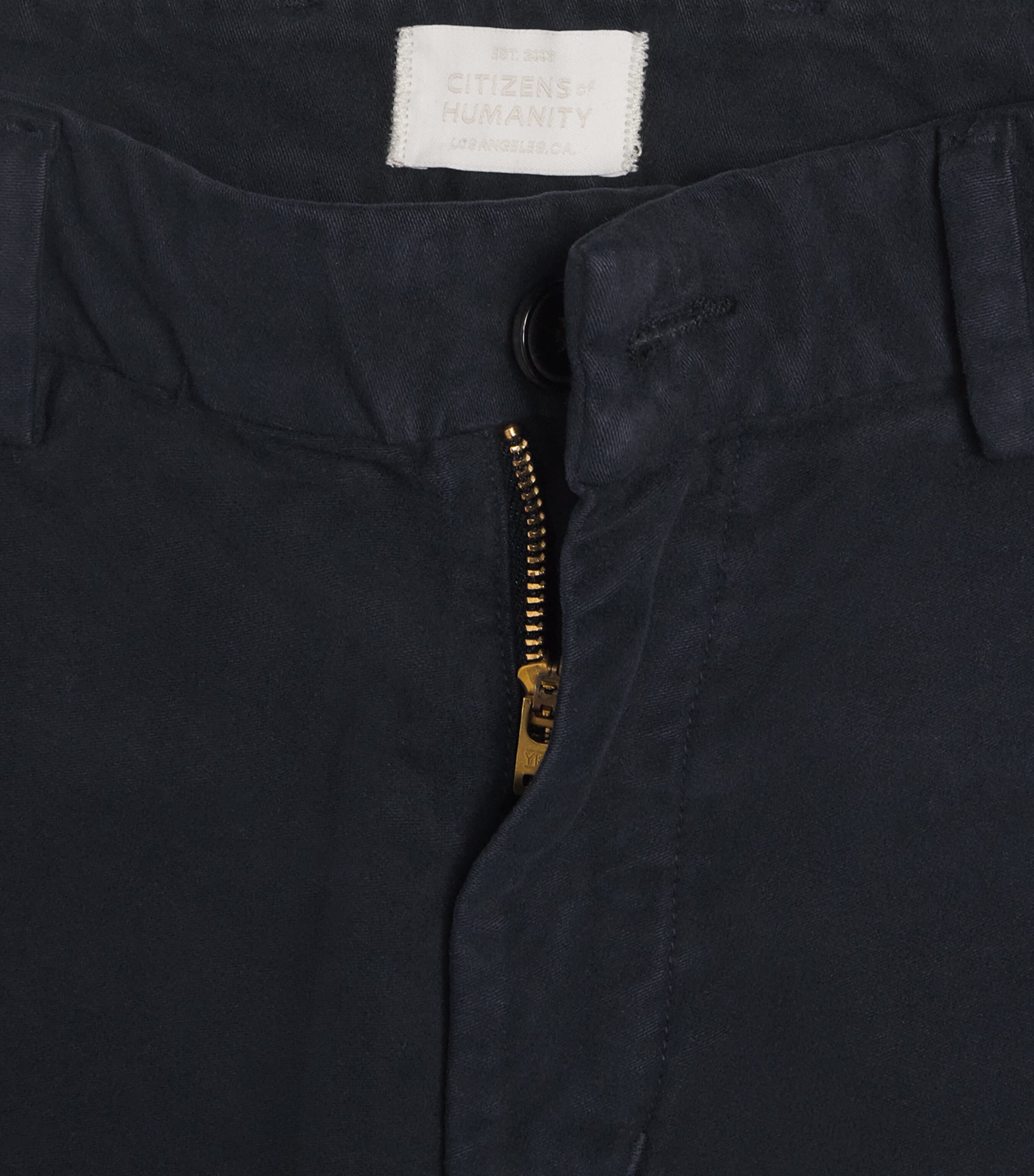 Cotton Flat Front Chinos NVY Image 5