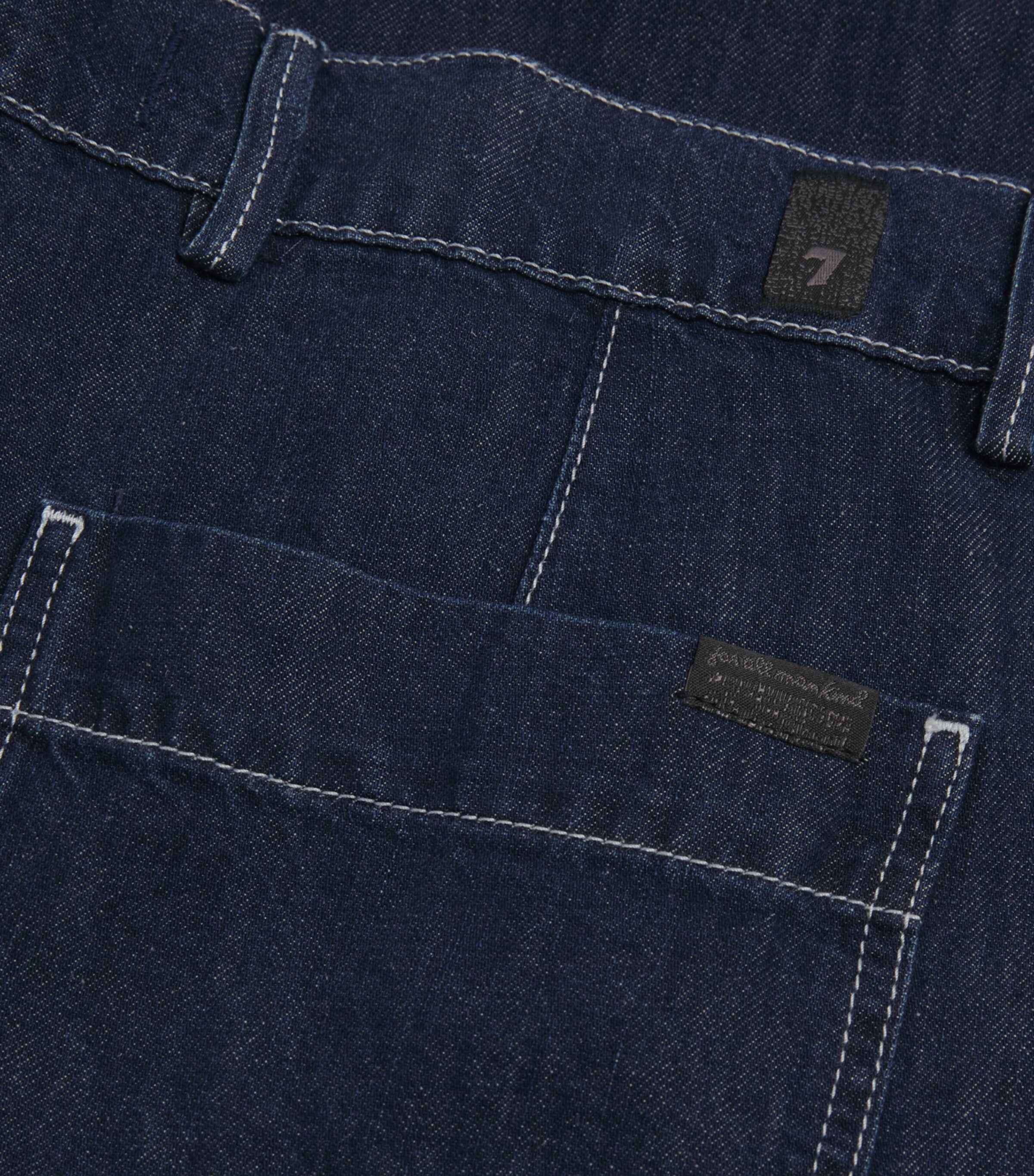 7 For All Mankind Mens Wide-Leg Denim Chinos Nocturnal Image 6