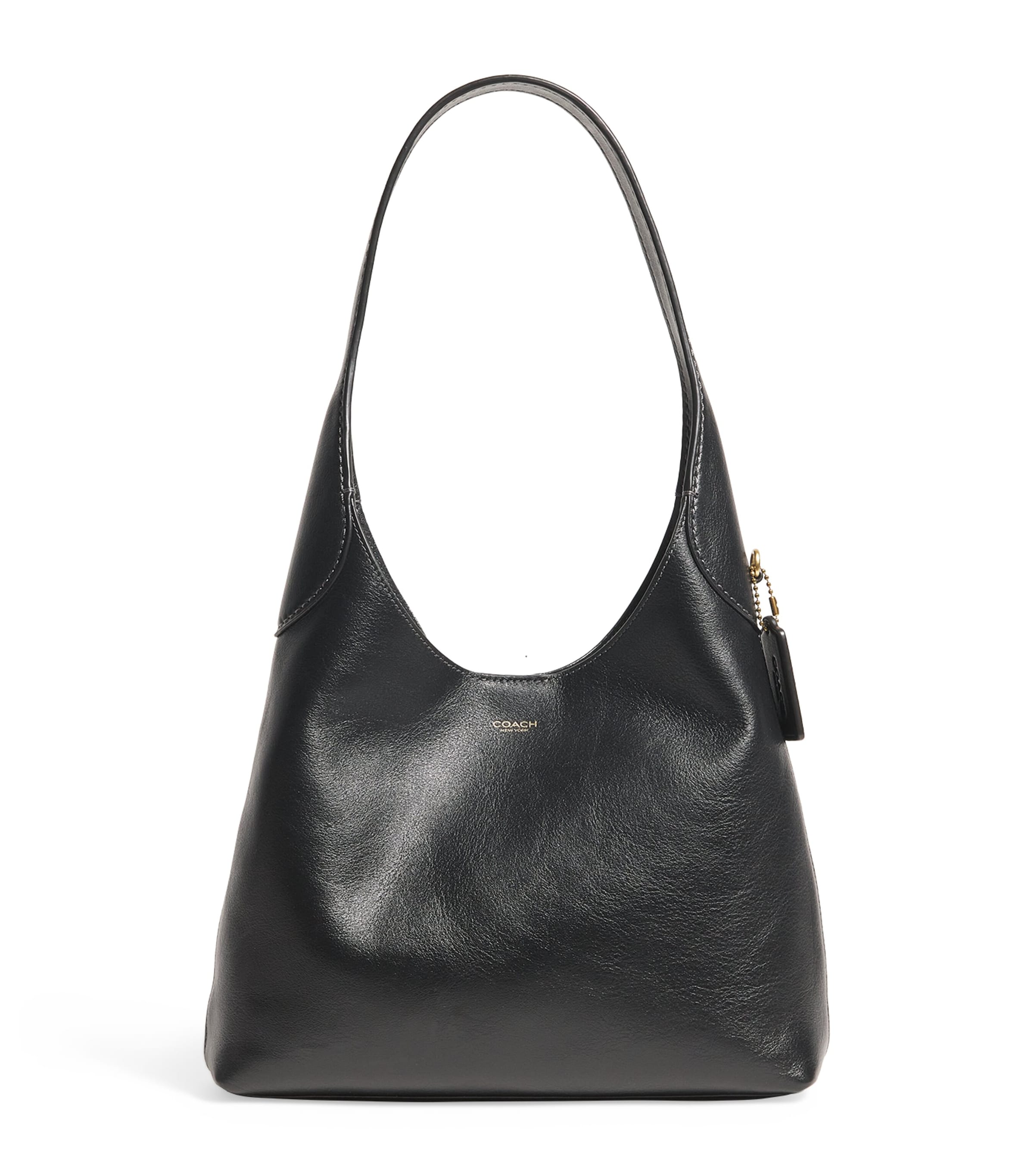 Coach Leather Brooklyn 28 Shoulder Bag In Black