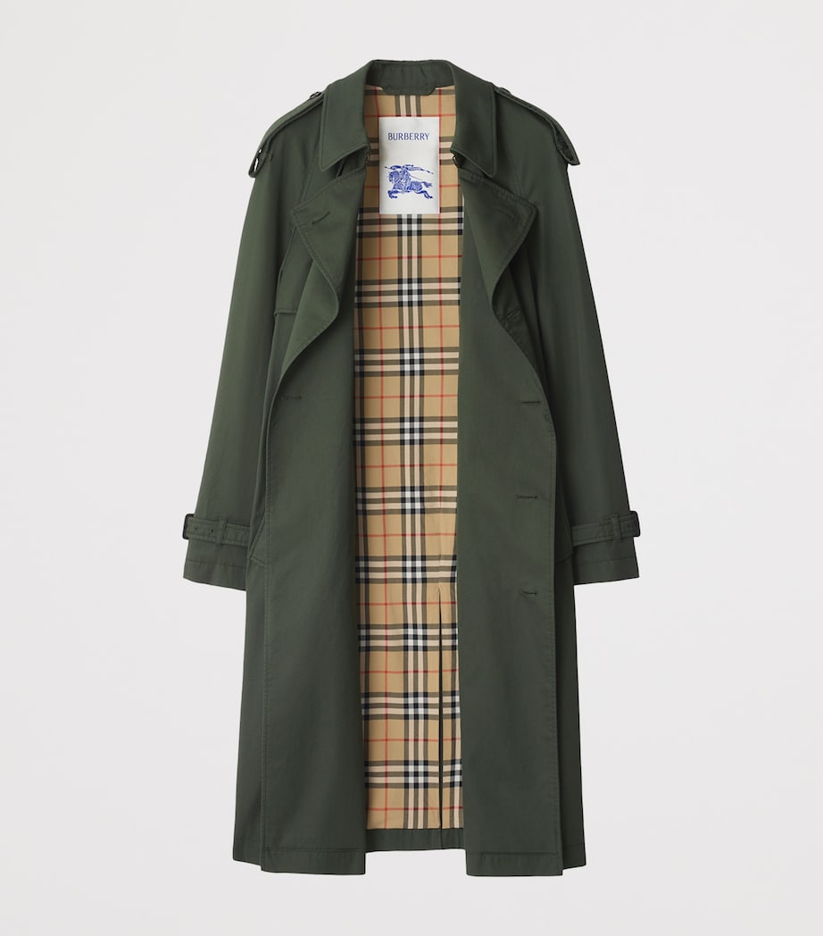 Gabardine Trench Coat YEW Image 5