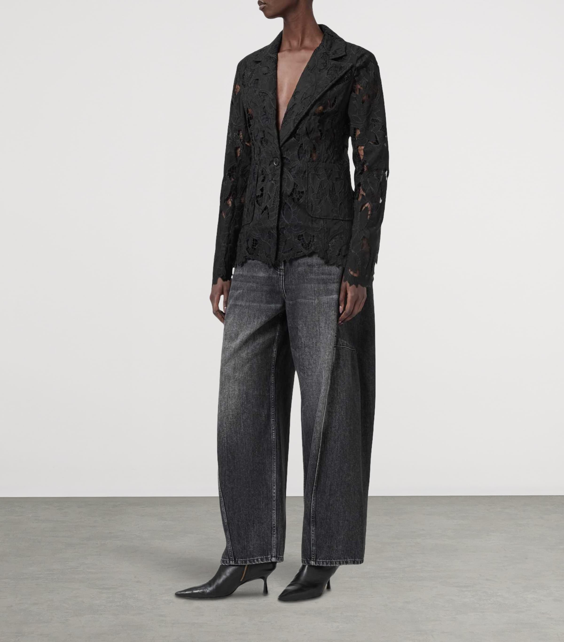 Charli Embroidered Blazer BLACK Image 2