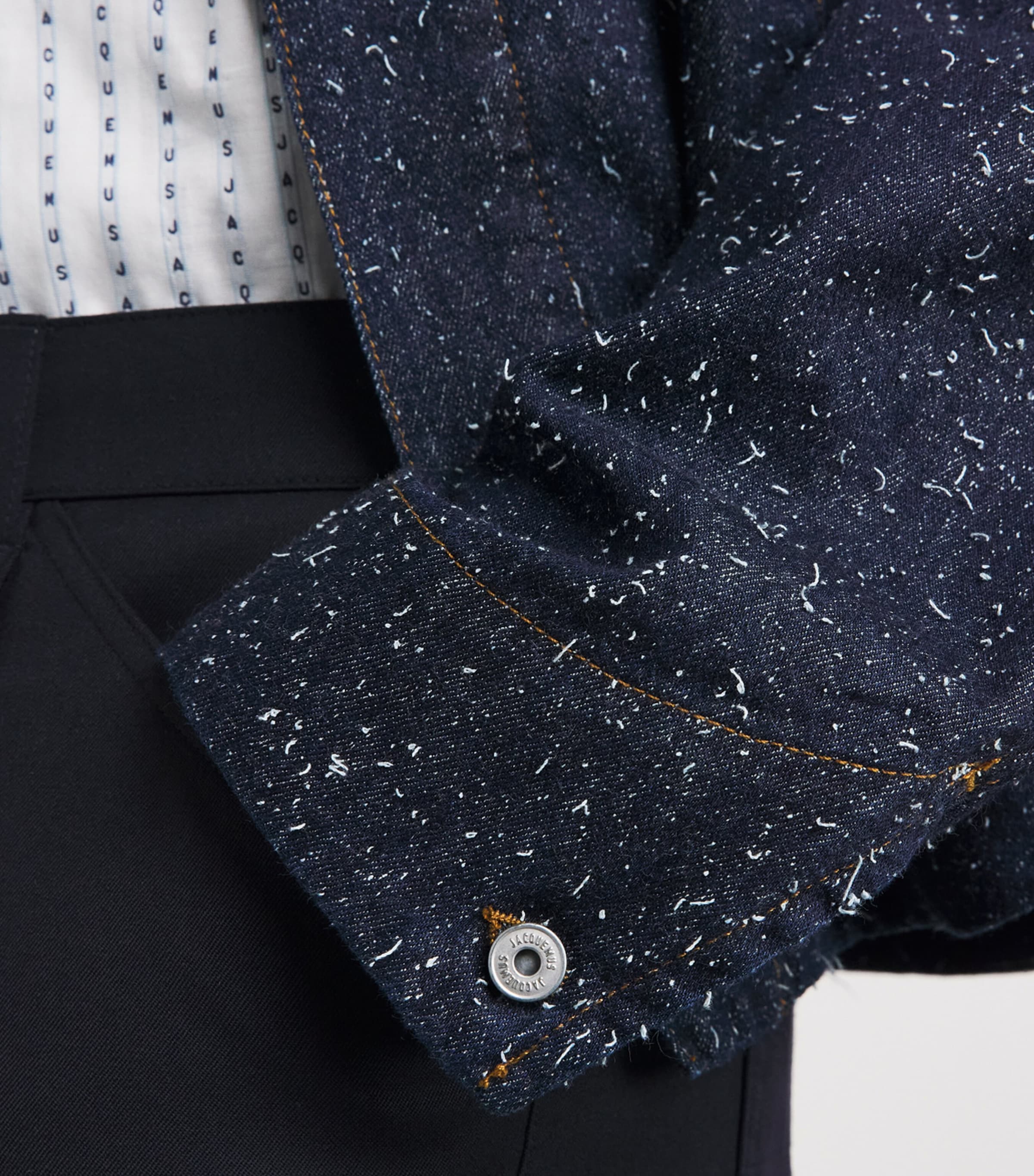 Jacquemus Mens Mirada Denim Jacket Navy Image 3