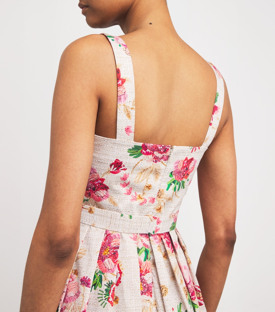 Belted Iris Midi Dress FARINIFERA AOP PINK Image 6