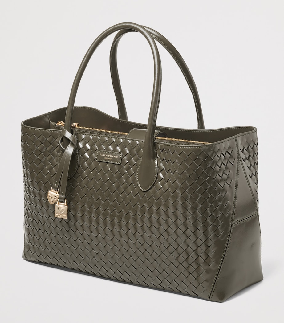 Leather London Tote Bag EVERGREEN Image 2