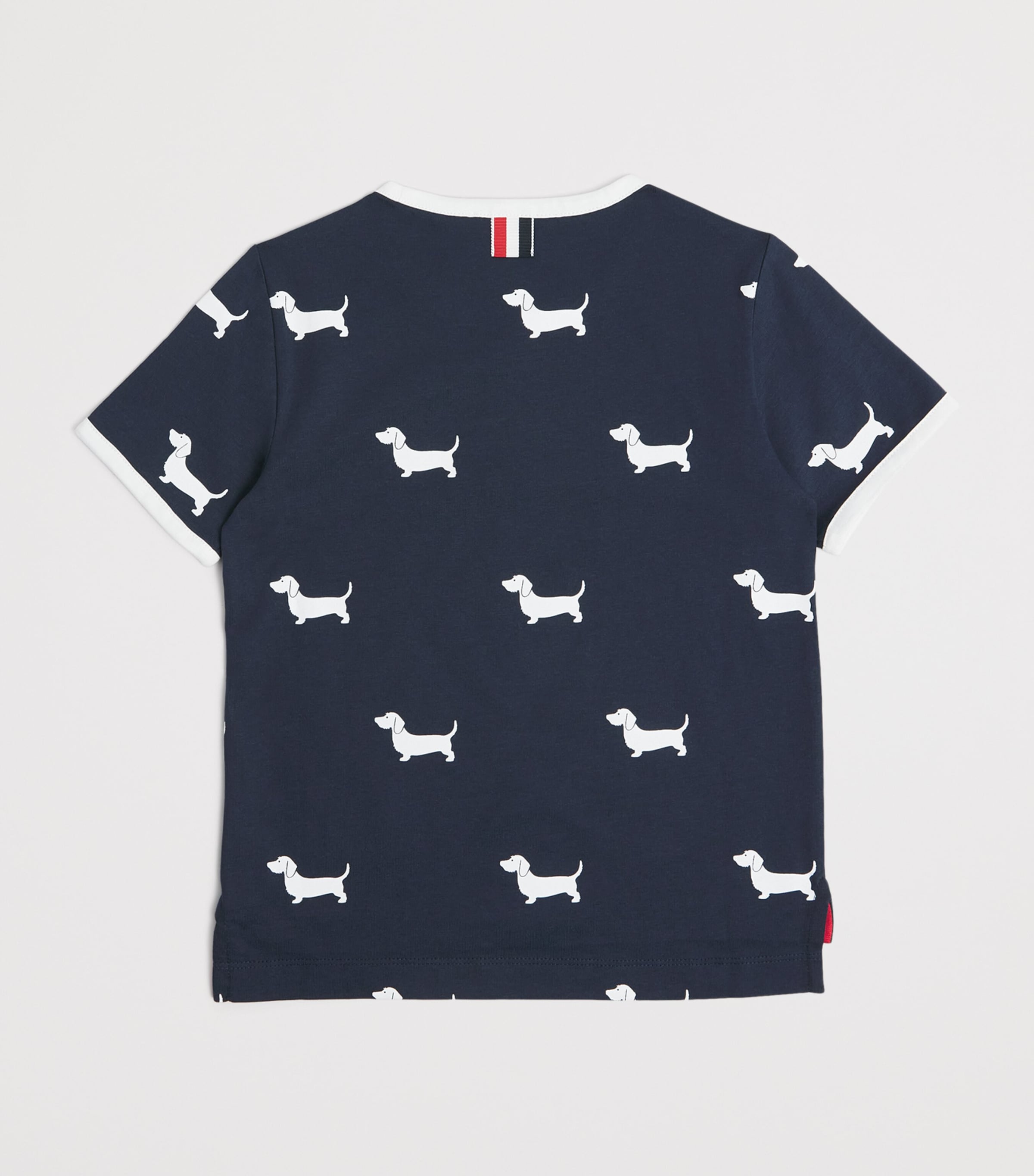Thom Browne Kids Cotton Dog T-Shirt (2-12 Years) Navy Image 2