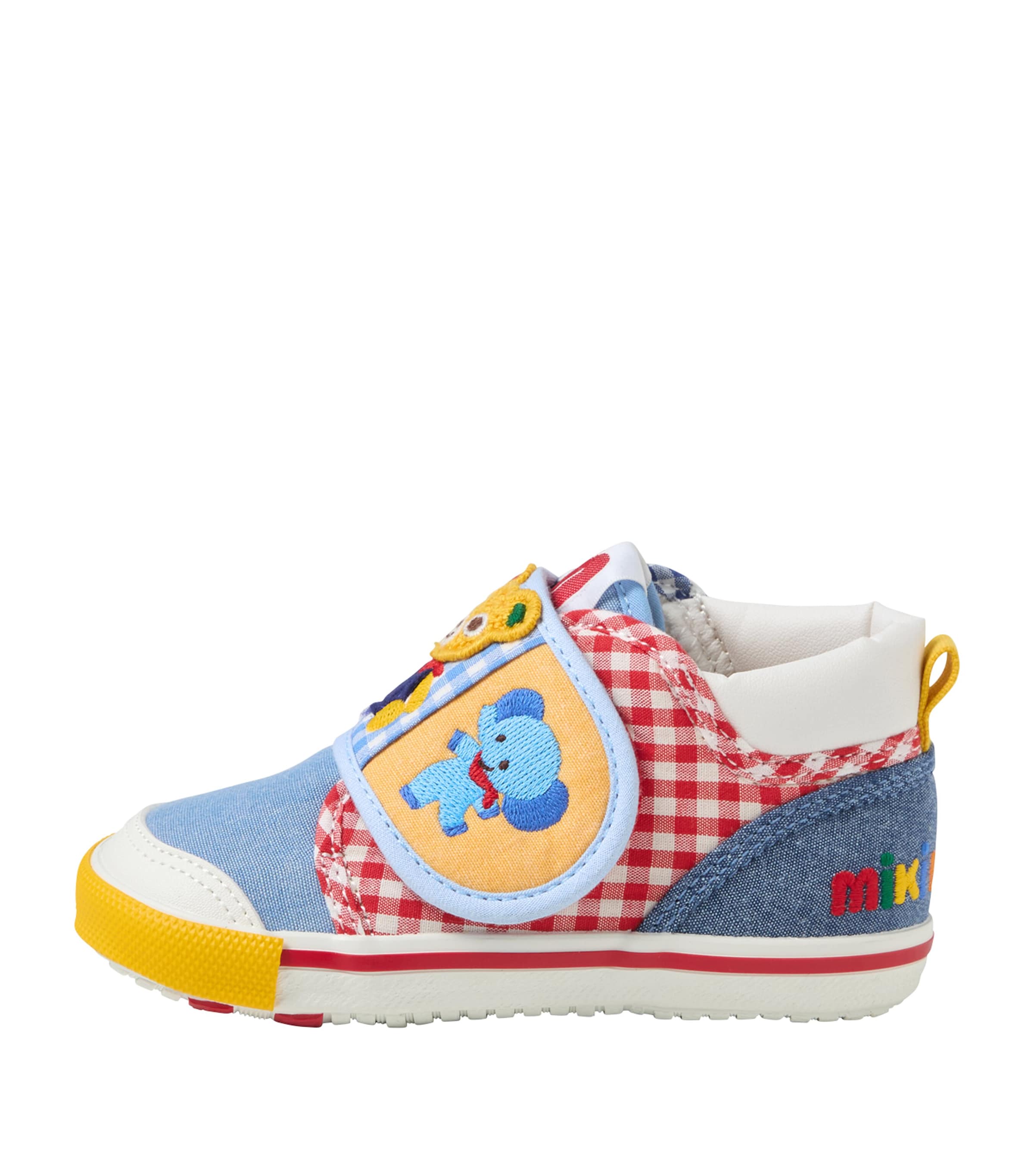 Miki House Cotton-Blend Embroidered Sneakers Image 1