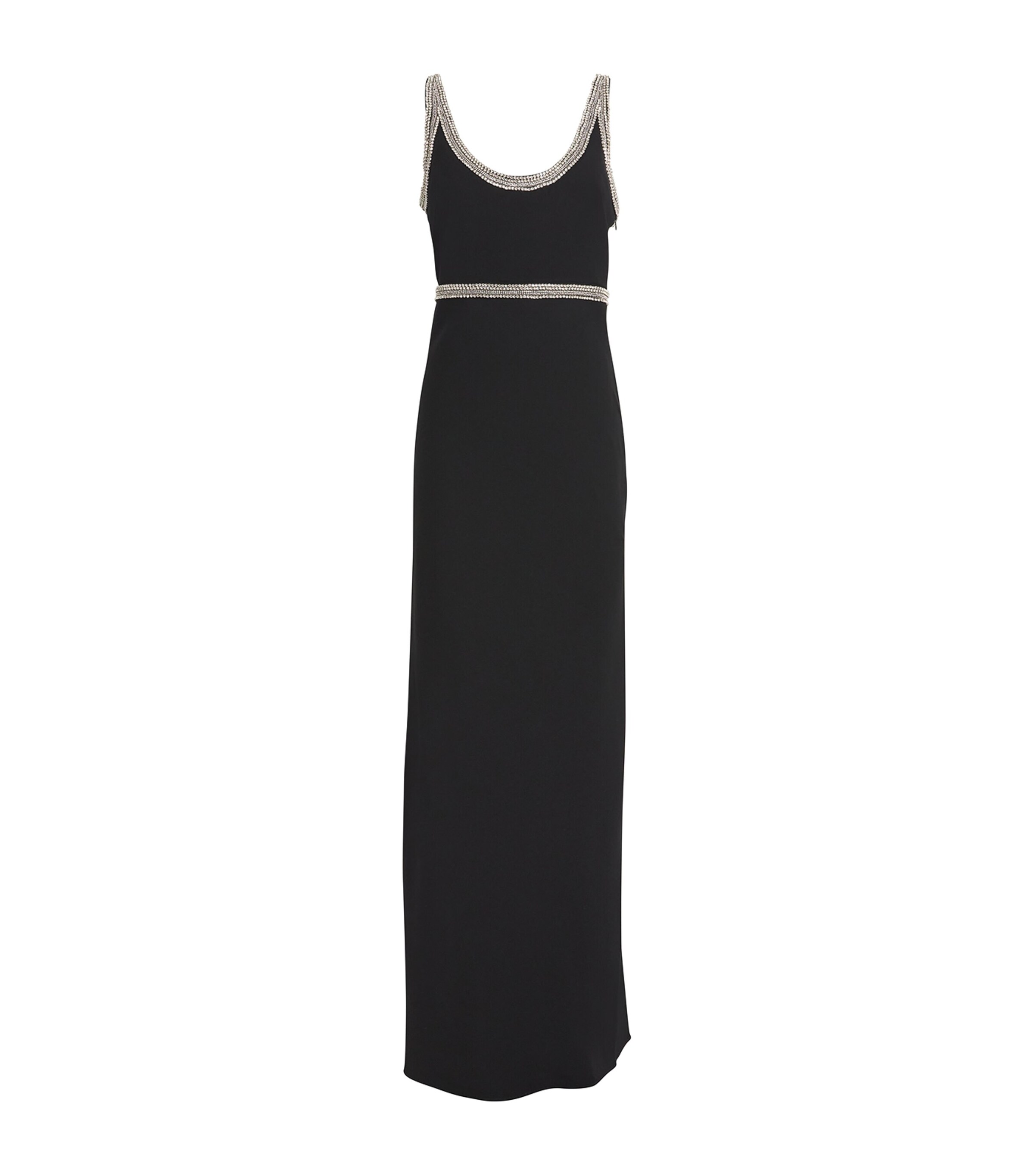 【Veronica Beard】 Rhinestone-embellished maxiドレス Flores Rhinestone Maxi Dress in Black | Veronica Beard