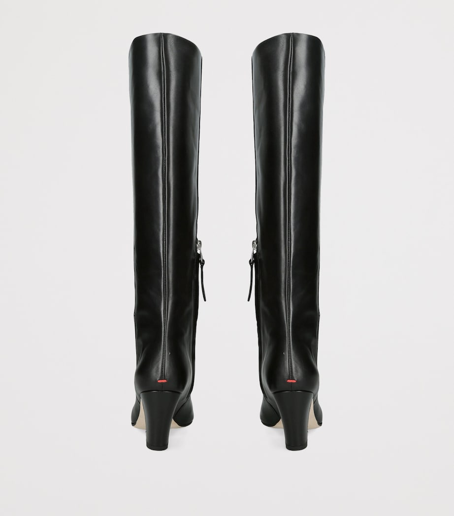 aeyde Leather Silva Knee-High Boots 75 Black Image 3