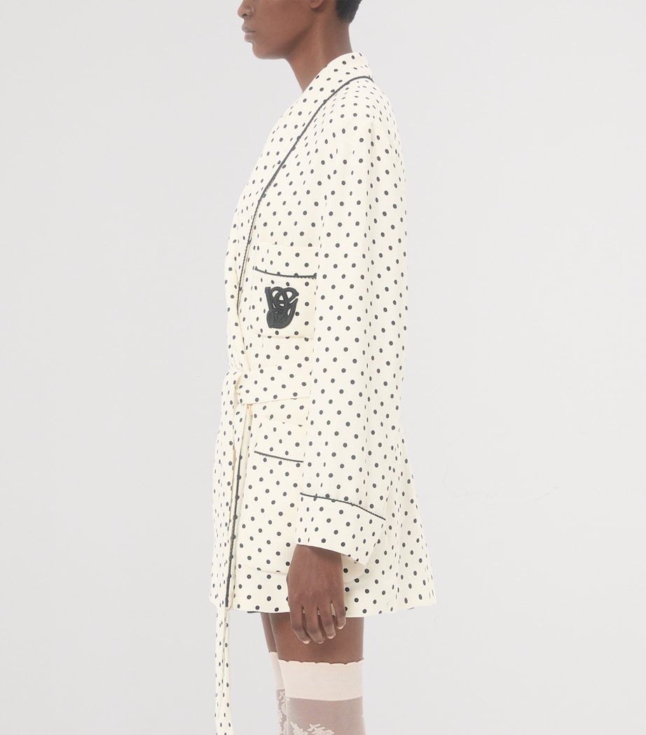 Embroidered Polka Dot Jacket R8E Image 3