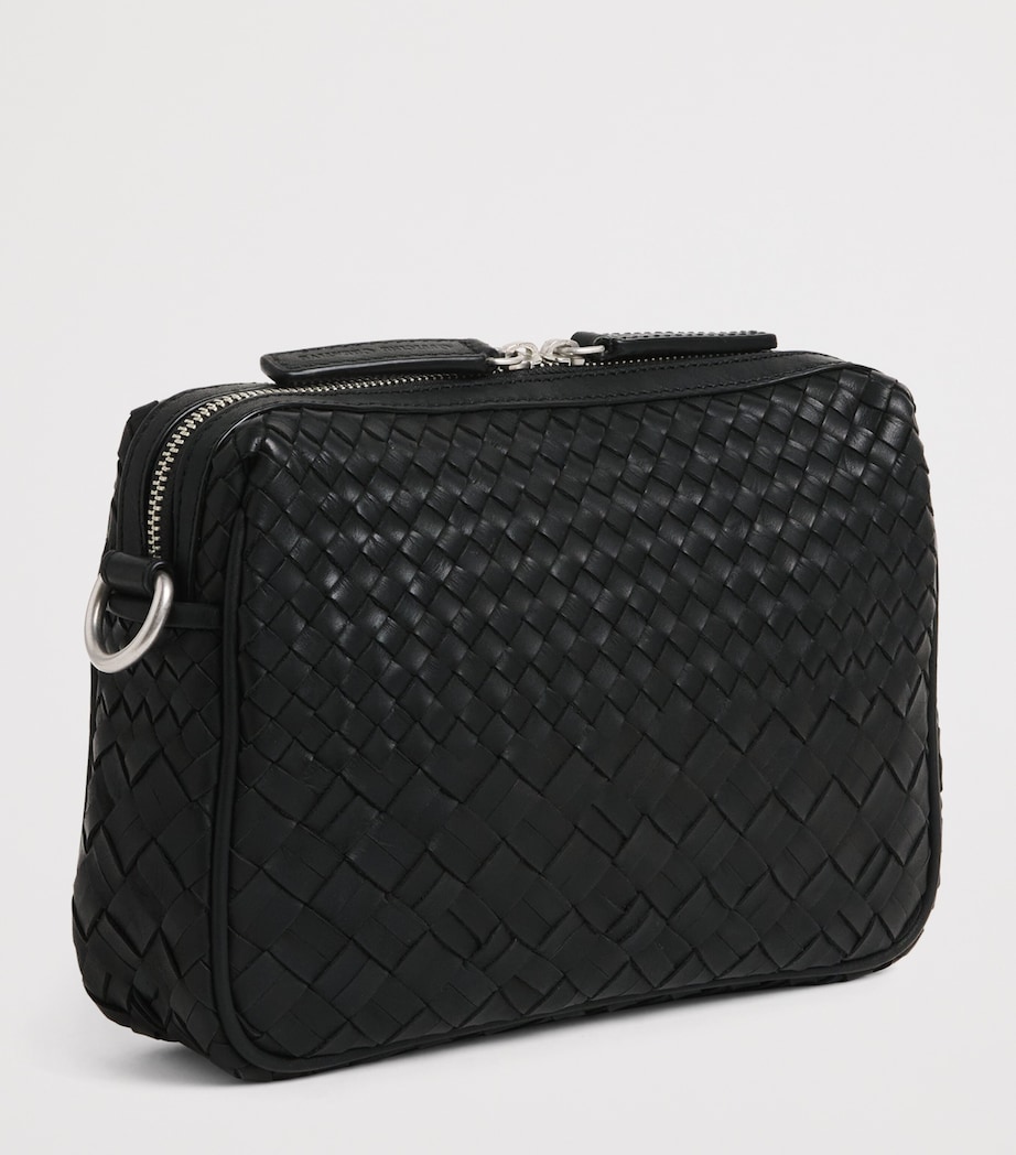 Officine Creative Leather Woven Armor Pouch Nero Image 3
