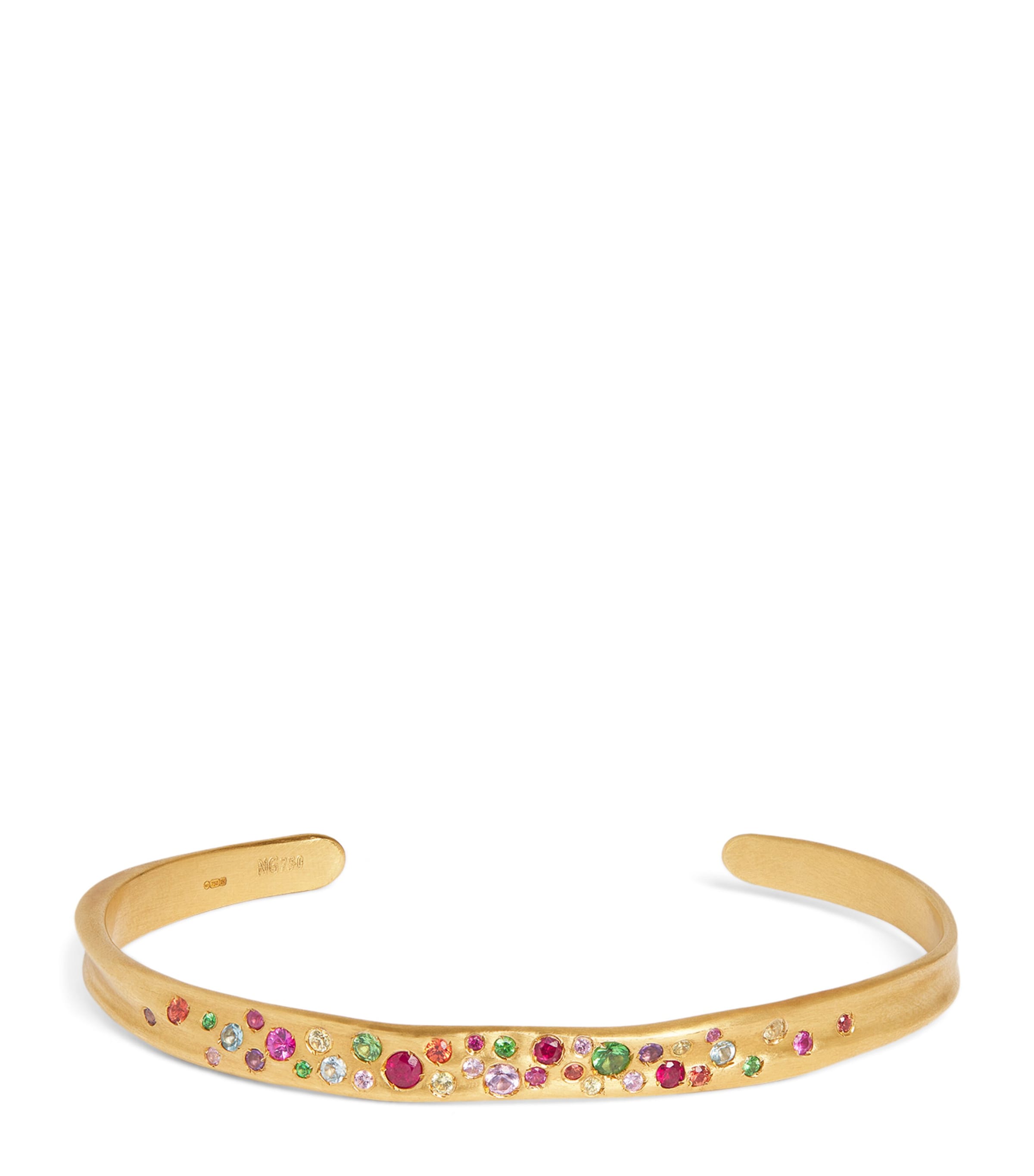 Yellow Gold and Sapphire Malak Cuff YELLOW GOLD Image 1