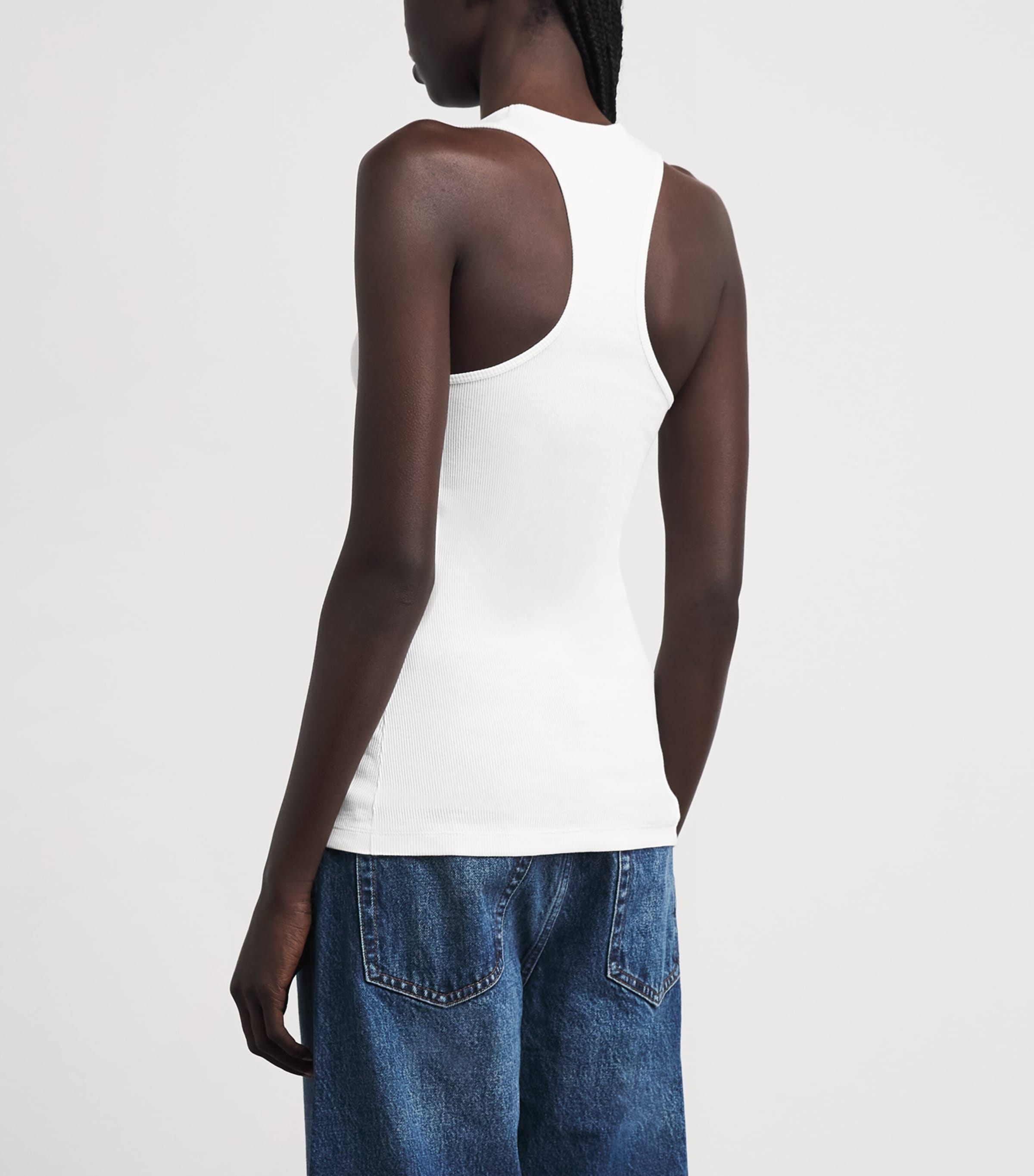 Stella McCartney Womens Horsegirl Tank Top Pure White Image 5