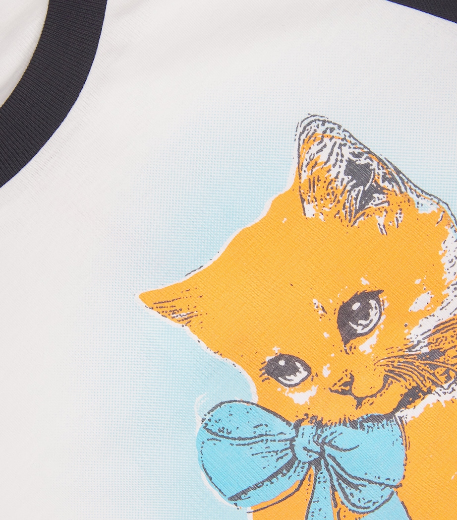Organic Cotton Kitty Baby T-Shirt 151 BRIGHT WHITE Image 5