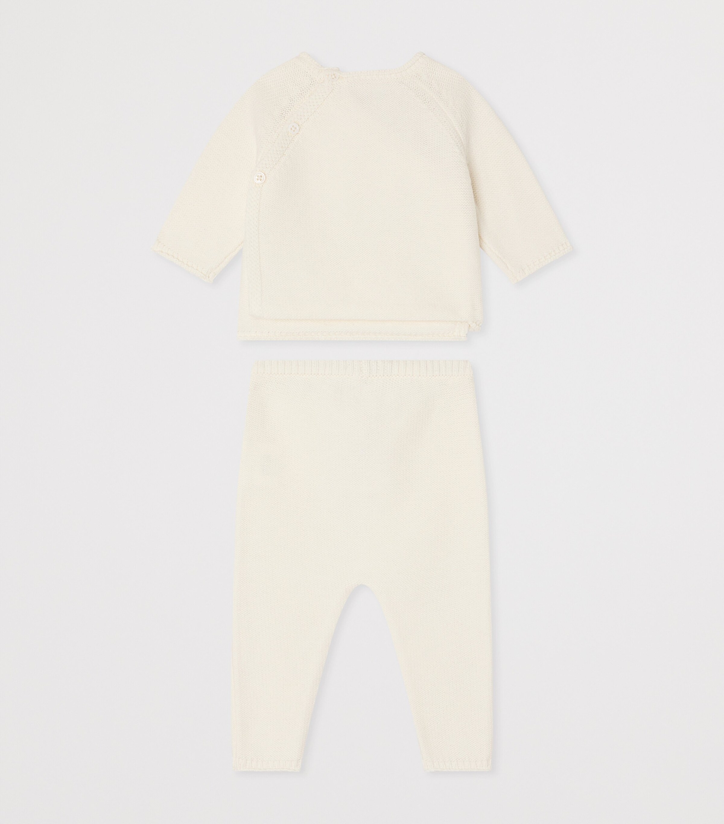Bonpoint Cotton-Cashmere Loani Sweater and Trousers Set (1-18 Months) Rose Image 2