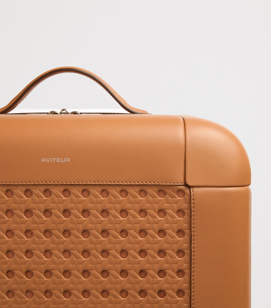 Leather Carry-On Suitcase (55cm) WALNUT Image 7