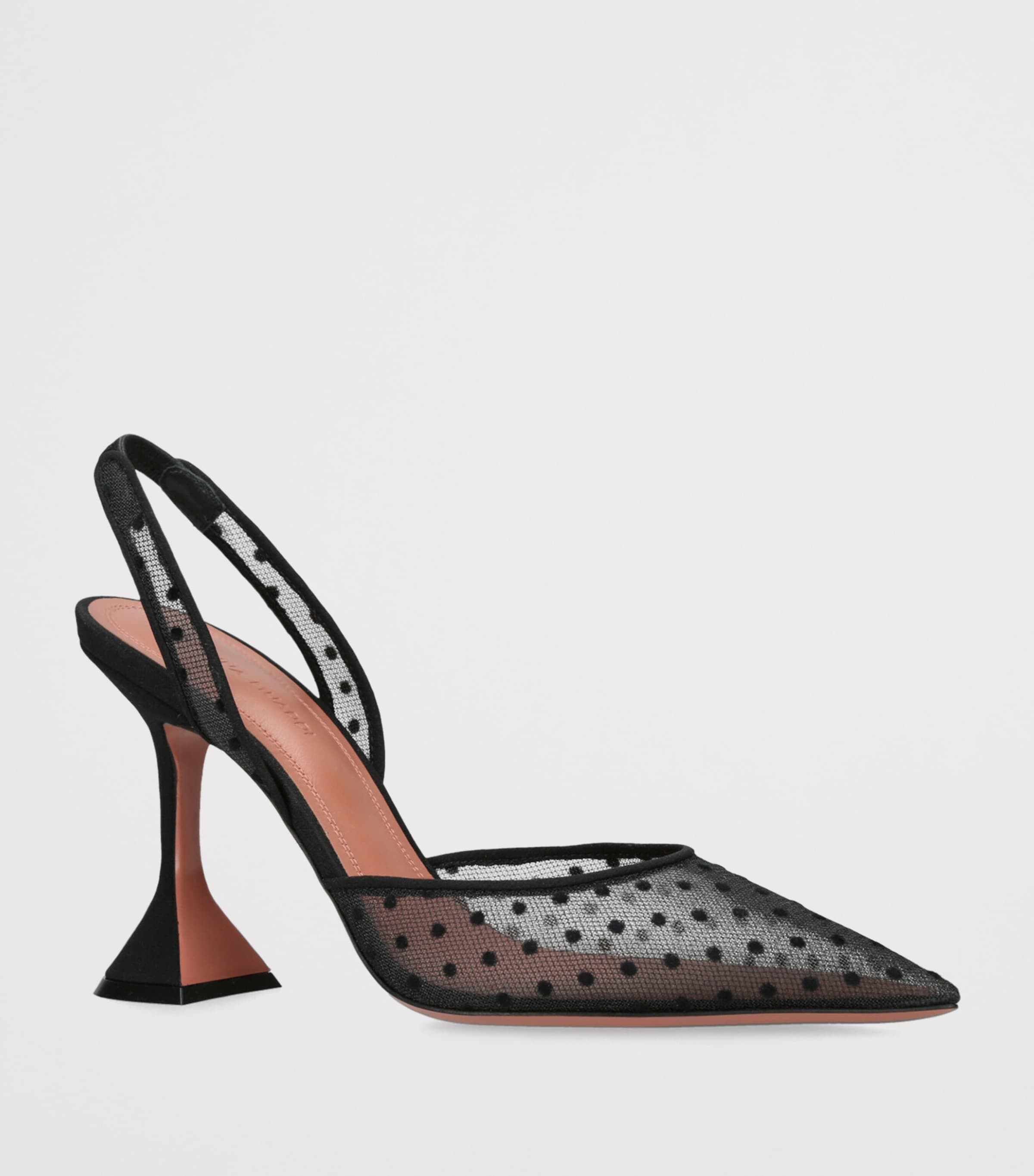 Mesh Holli Slingback Pumps 95 BLACK Image 3